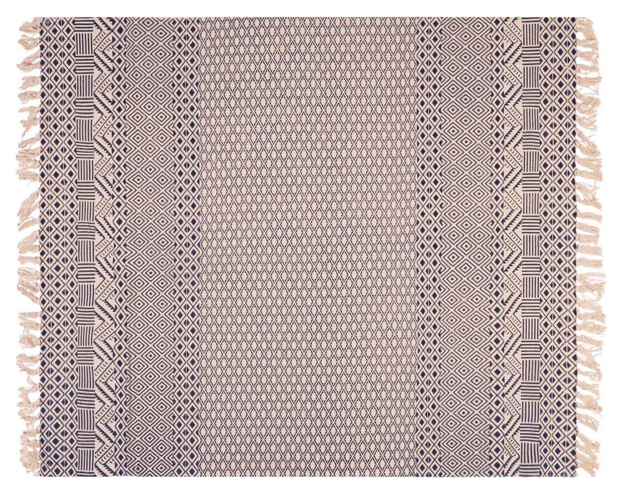 Alfombra Bajadas de Cama modernas 90x60 cm Dh Ethnic azul 2 Did-0