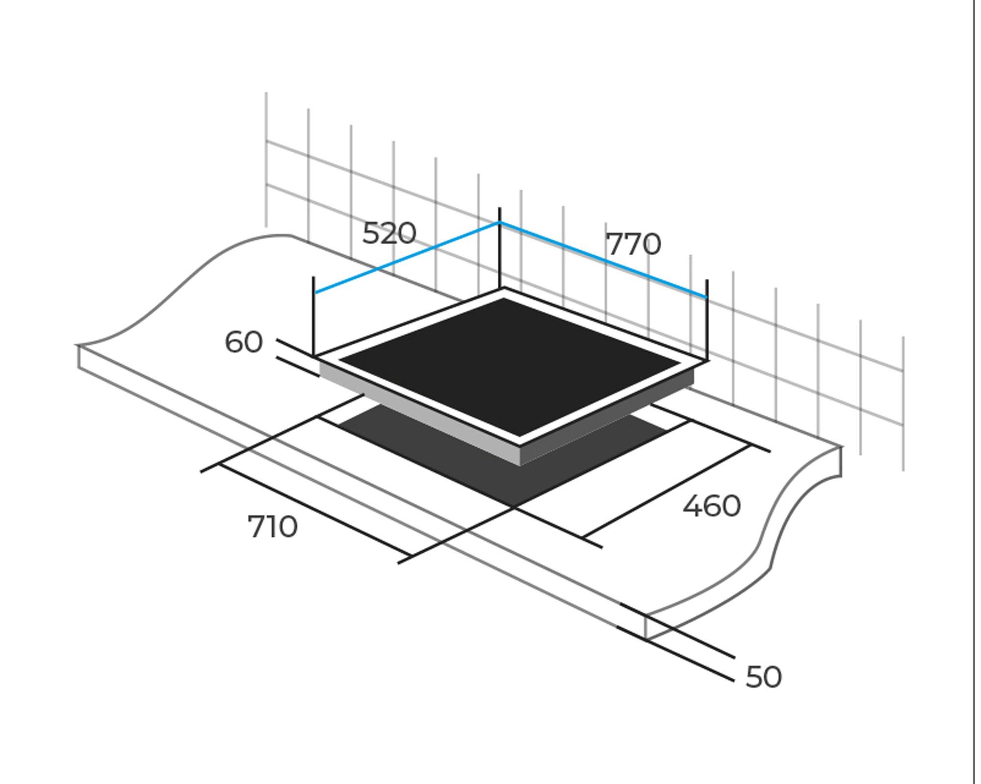 Encimera inducción 4 quemadores Deluxe CEI04D Maigas-3