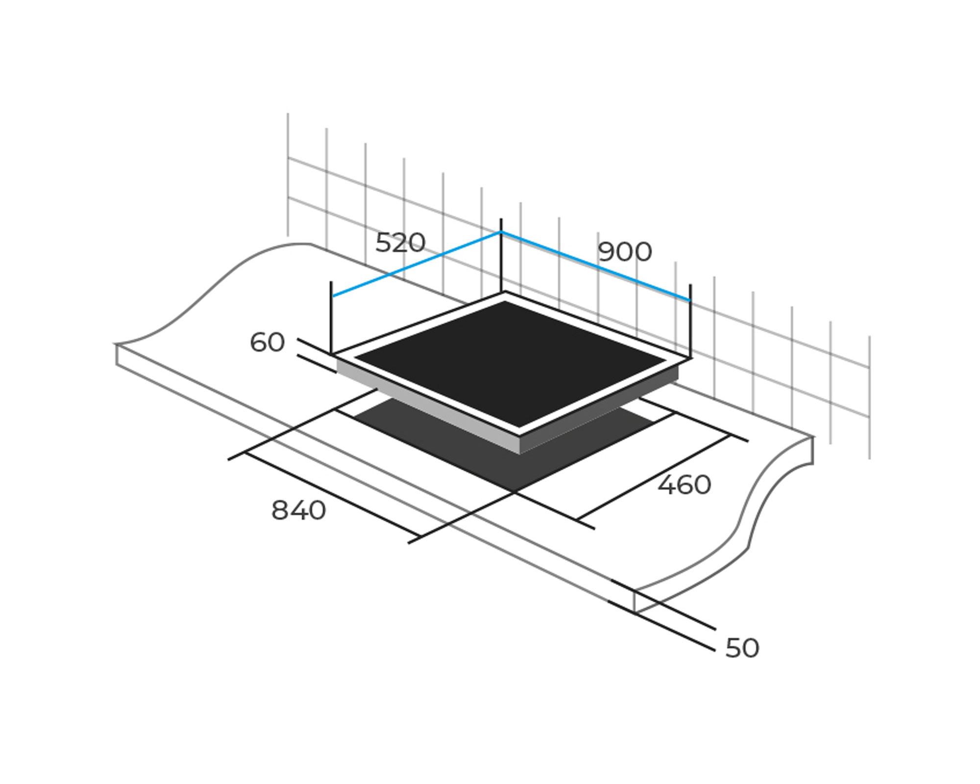 Encimera vitrocerámica 5Q Deluxe CEV05D Maigas-3