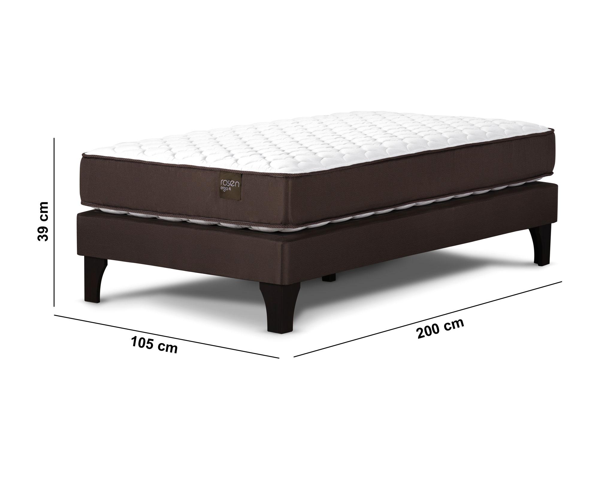 Cama europea 1.5 plazas Ergo T Rosen-4