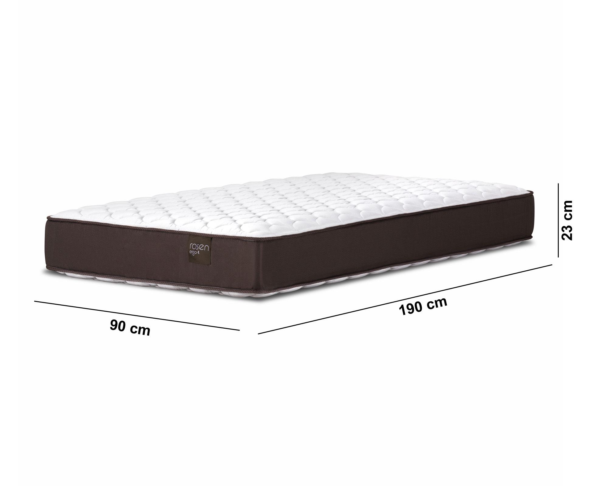 Colchón 1 plaza x 190 cm Ergo T Rosen-4