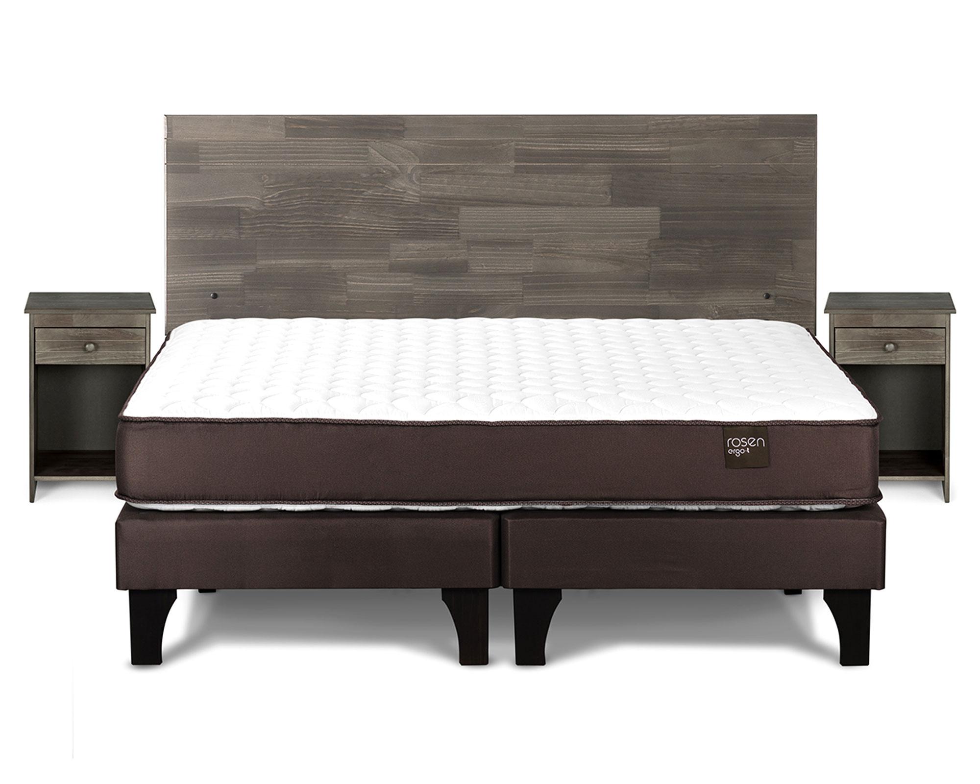 Cama europea 2 plazas Ergo T base dividida + set Tabor Rosen-0