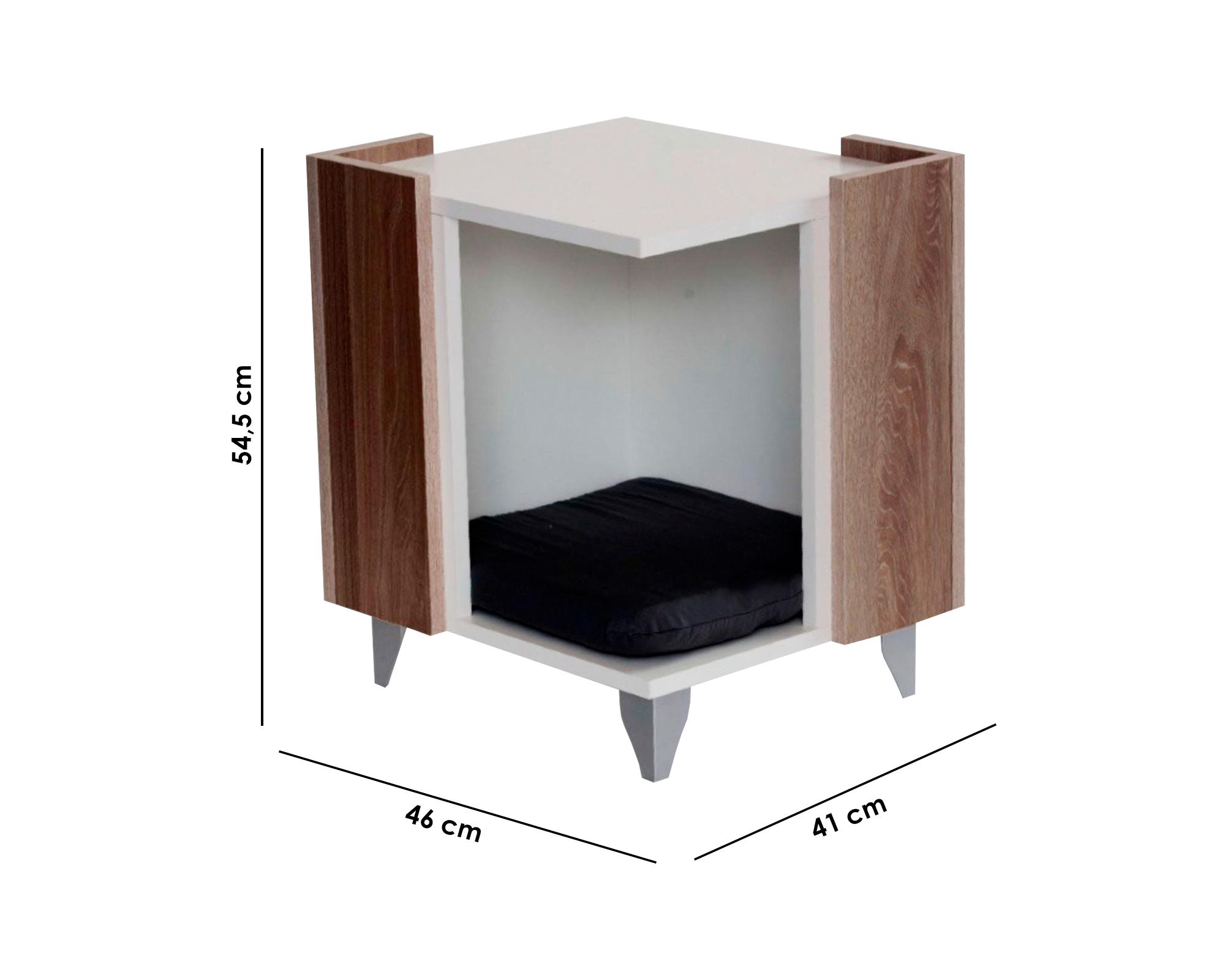 Mesa lateral blanco Easy Deco Pet-2