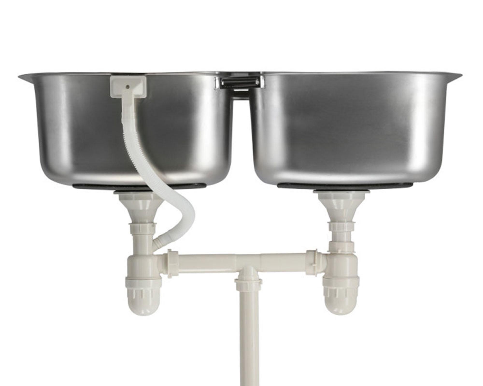 Lavaplatos bajo encimera 46x82 cm gris Splendid-1