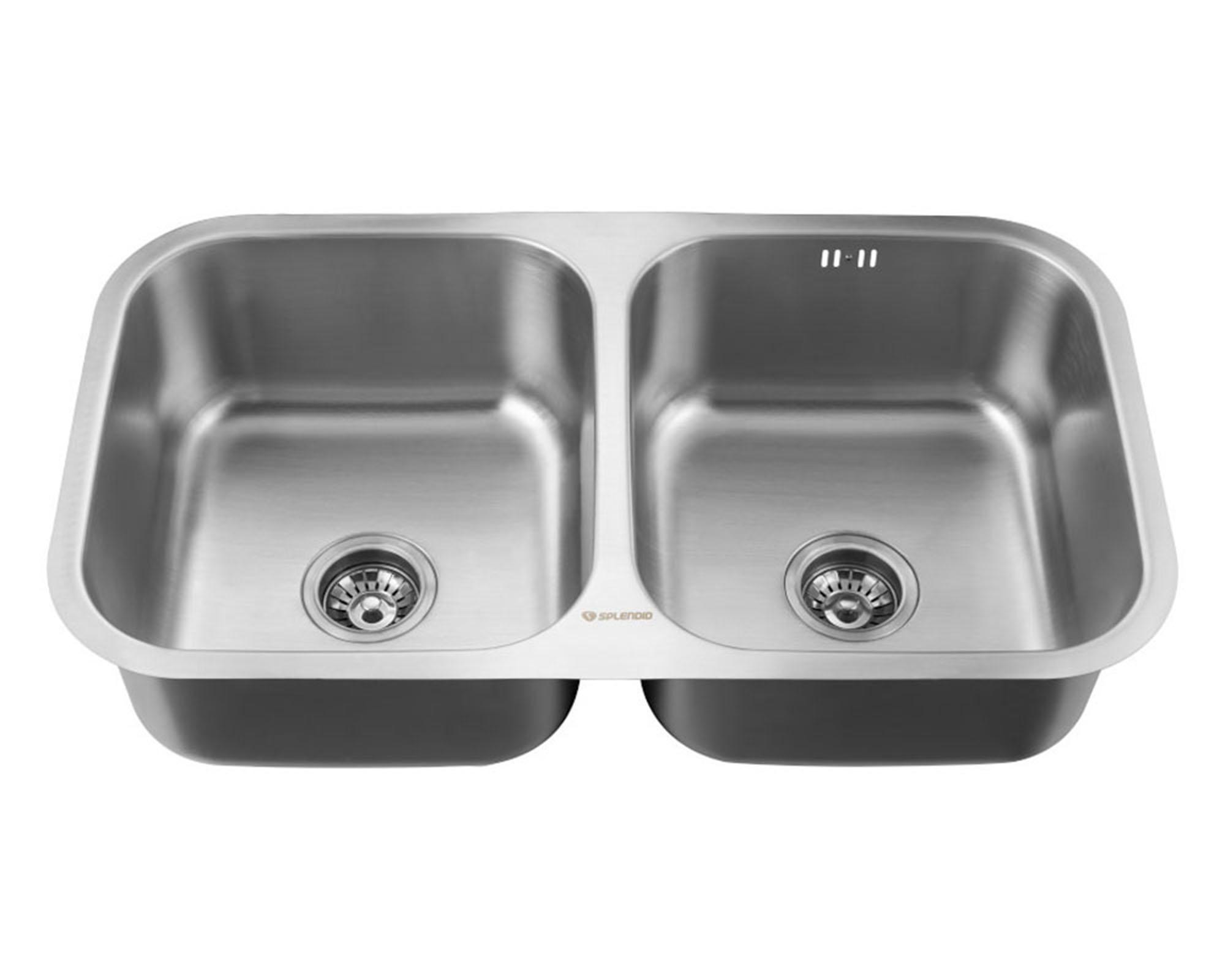 Lavaplatos bajo encimera 46x82 cm gris Splendid-0