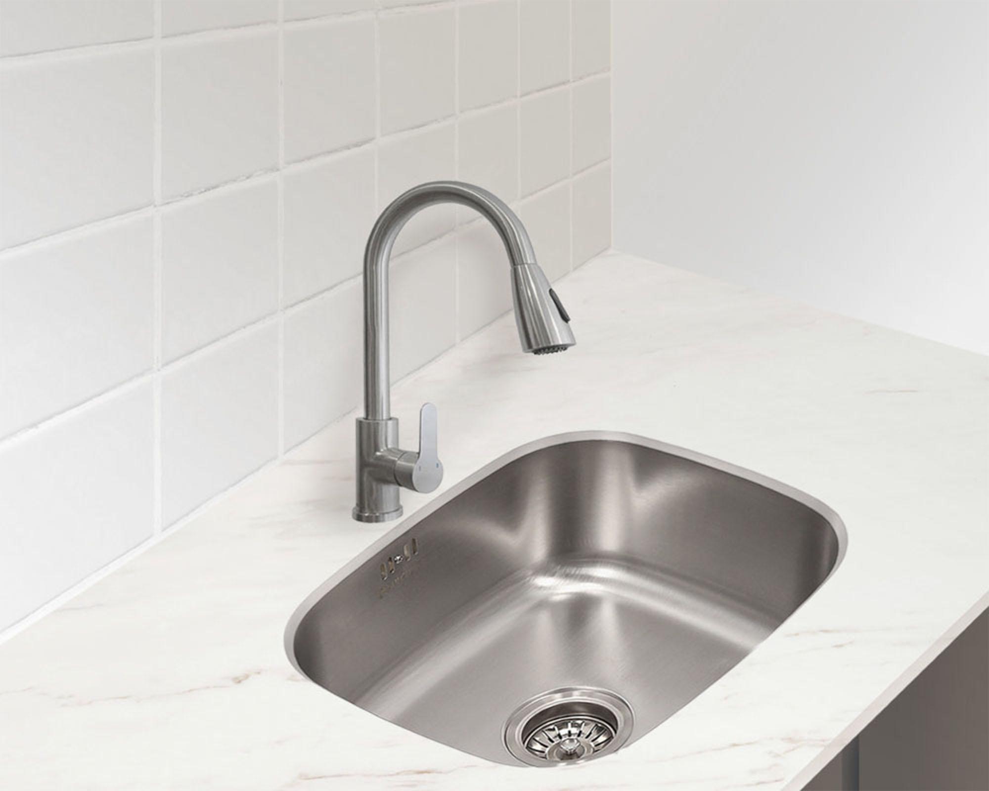 Lavaplatos bajo encimera 38x43 cm gris Splendid-3