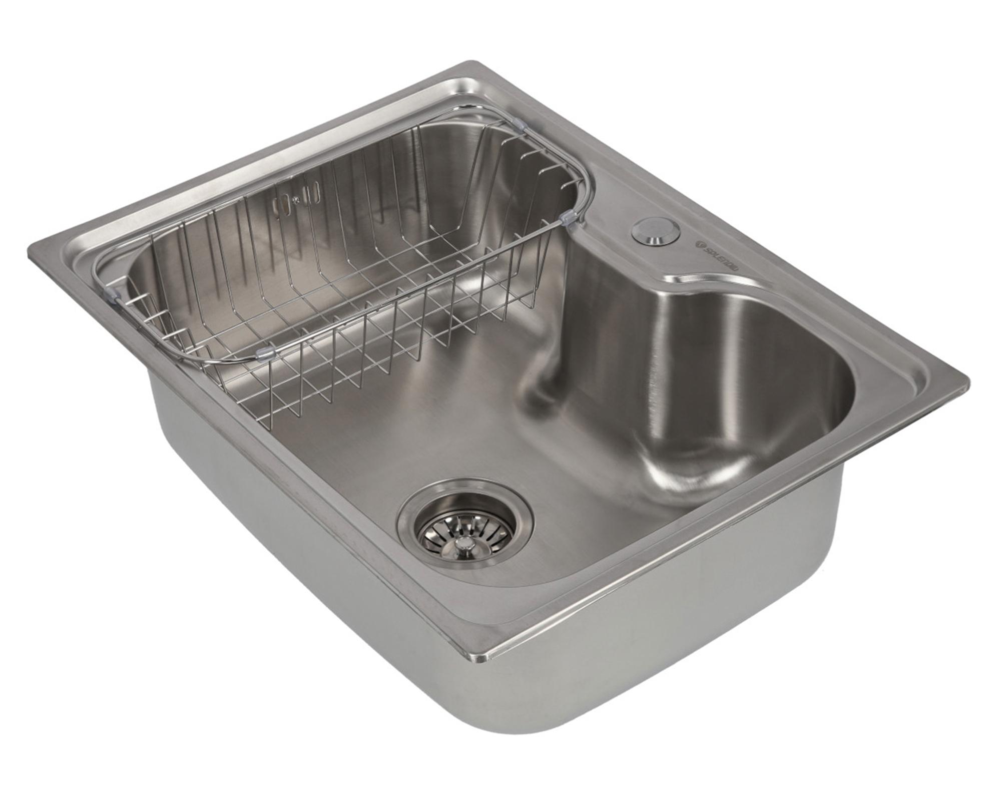 Lavaplatos empotrado 45x60 cm gris Splendid-1
