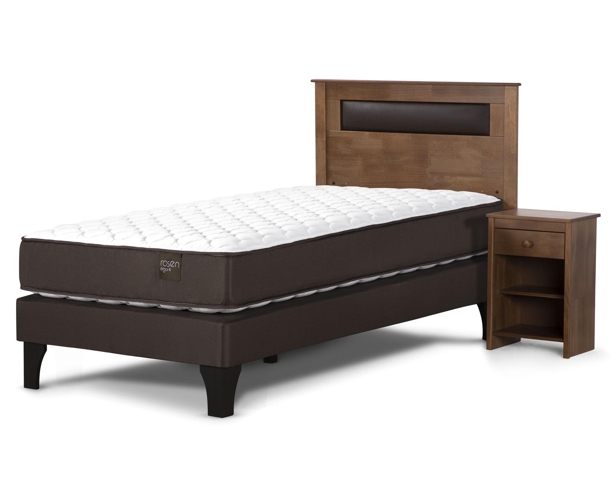 Cama europea 1.5 plazas Ergo T + set Ferrara Rosen-1