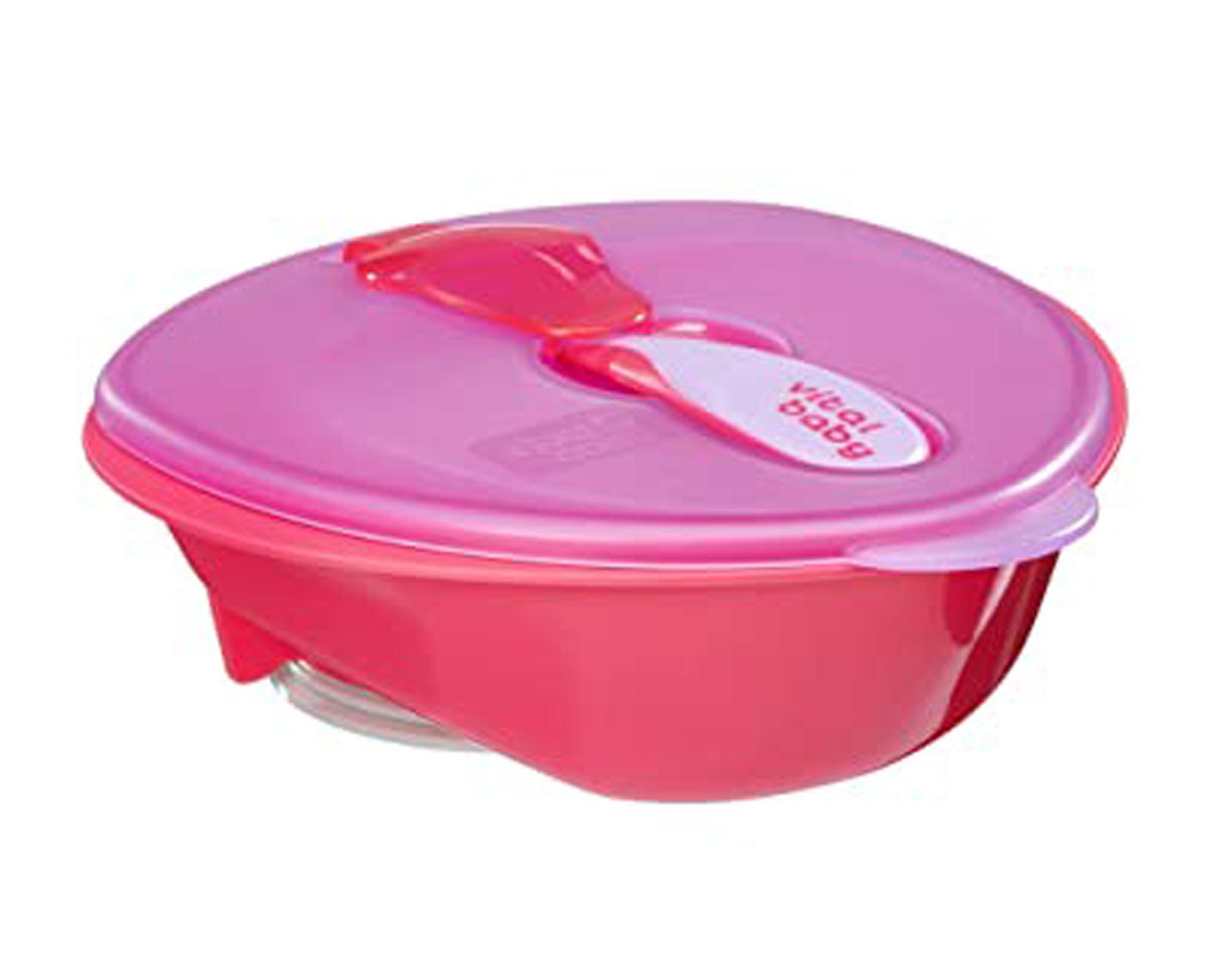 Bowl con succion rosado Vital Baby-1