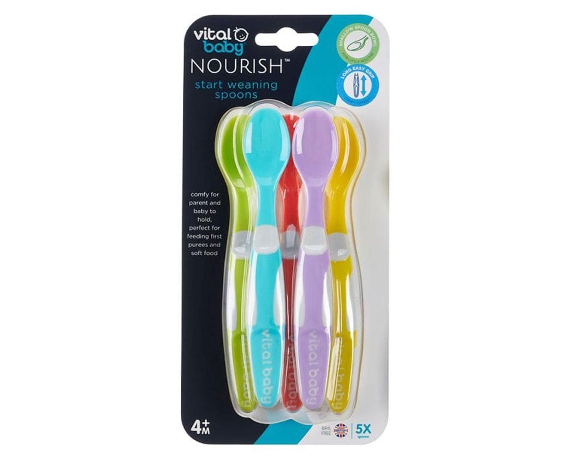 Cuchara para destete 5 unidades Vital Baby-2