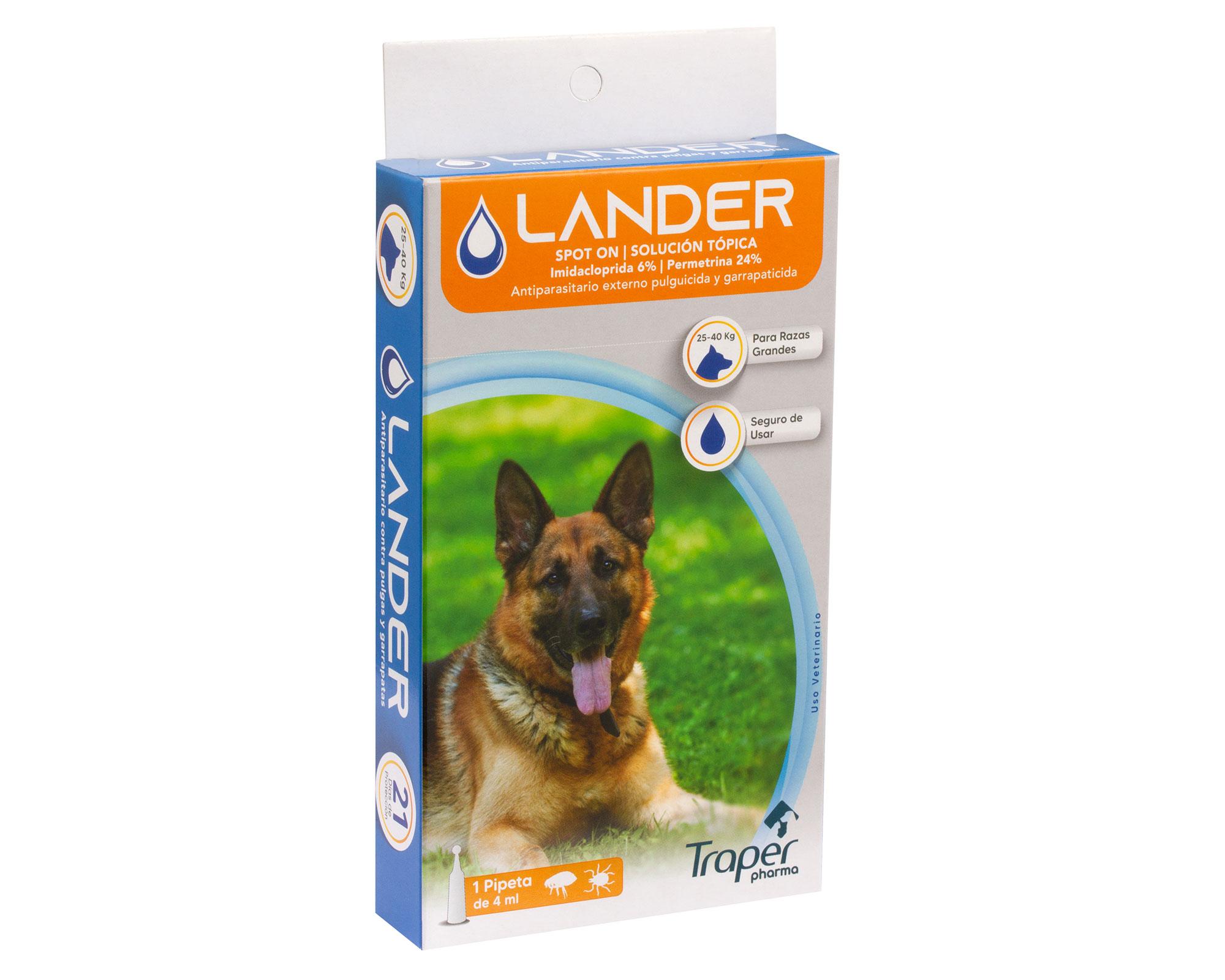 Antiparasitario Pipeta 25-40 kg Lander 4 ml-0