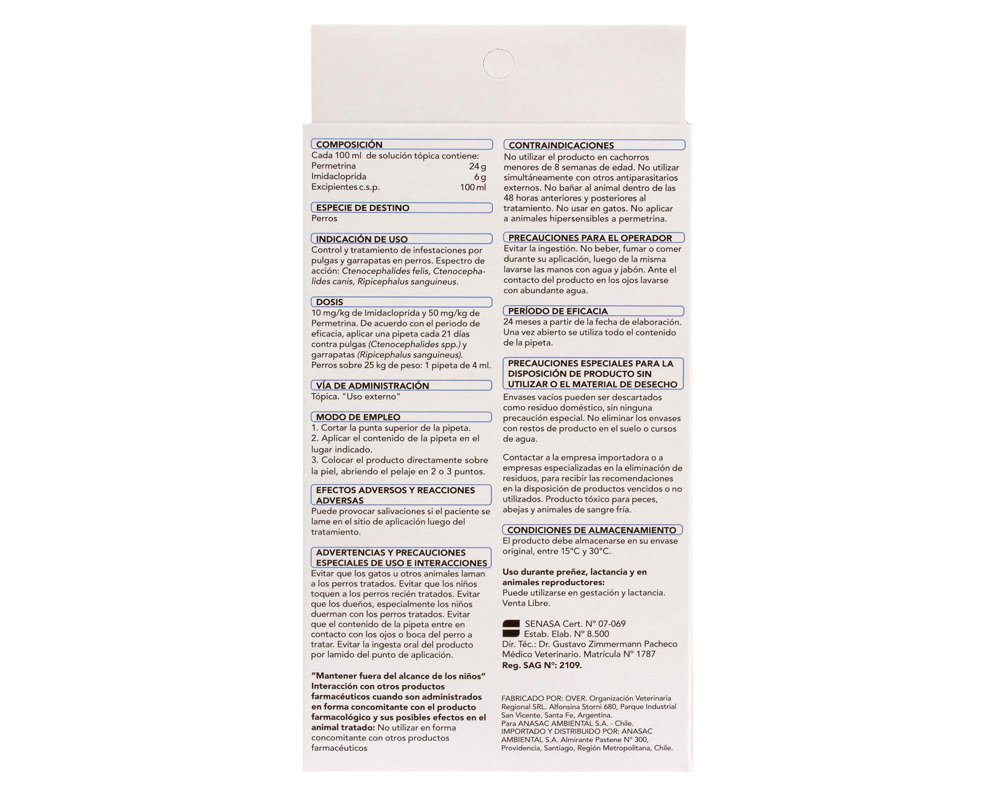 Antiparasitario Pipeta 25-40 kg Lander 4 ml-1