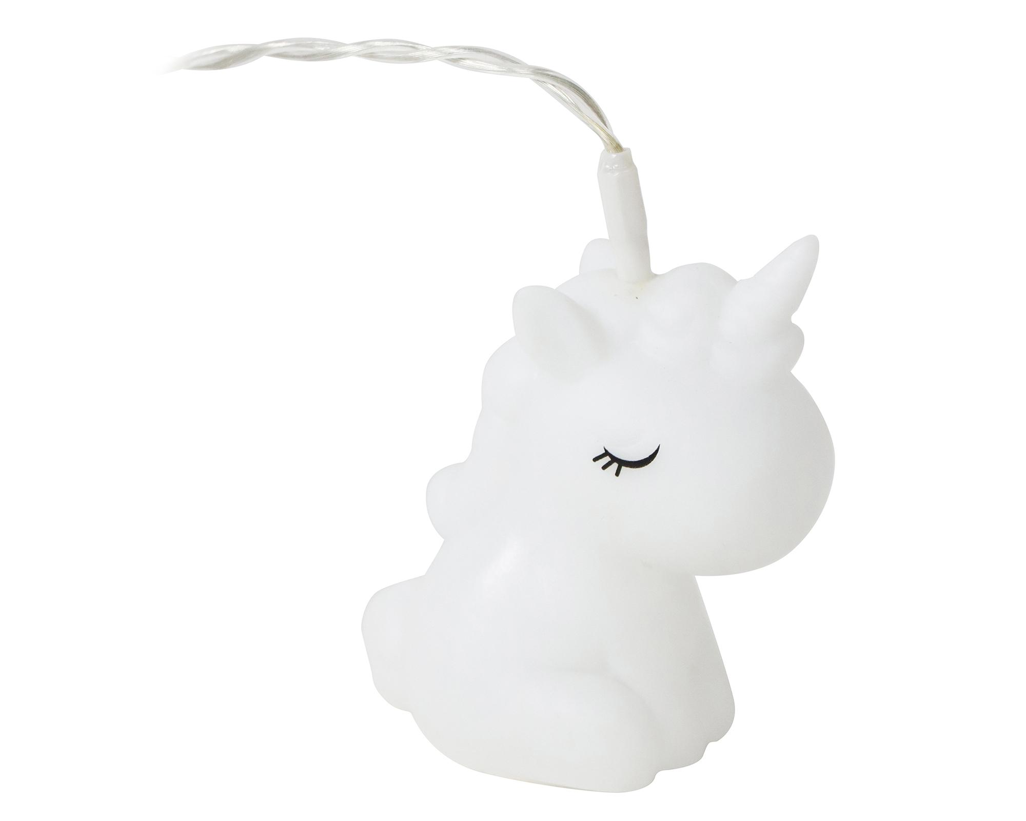 Guirnalda LED 10L luz cálida Unicorn blanco-2