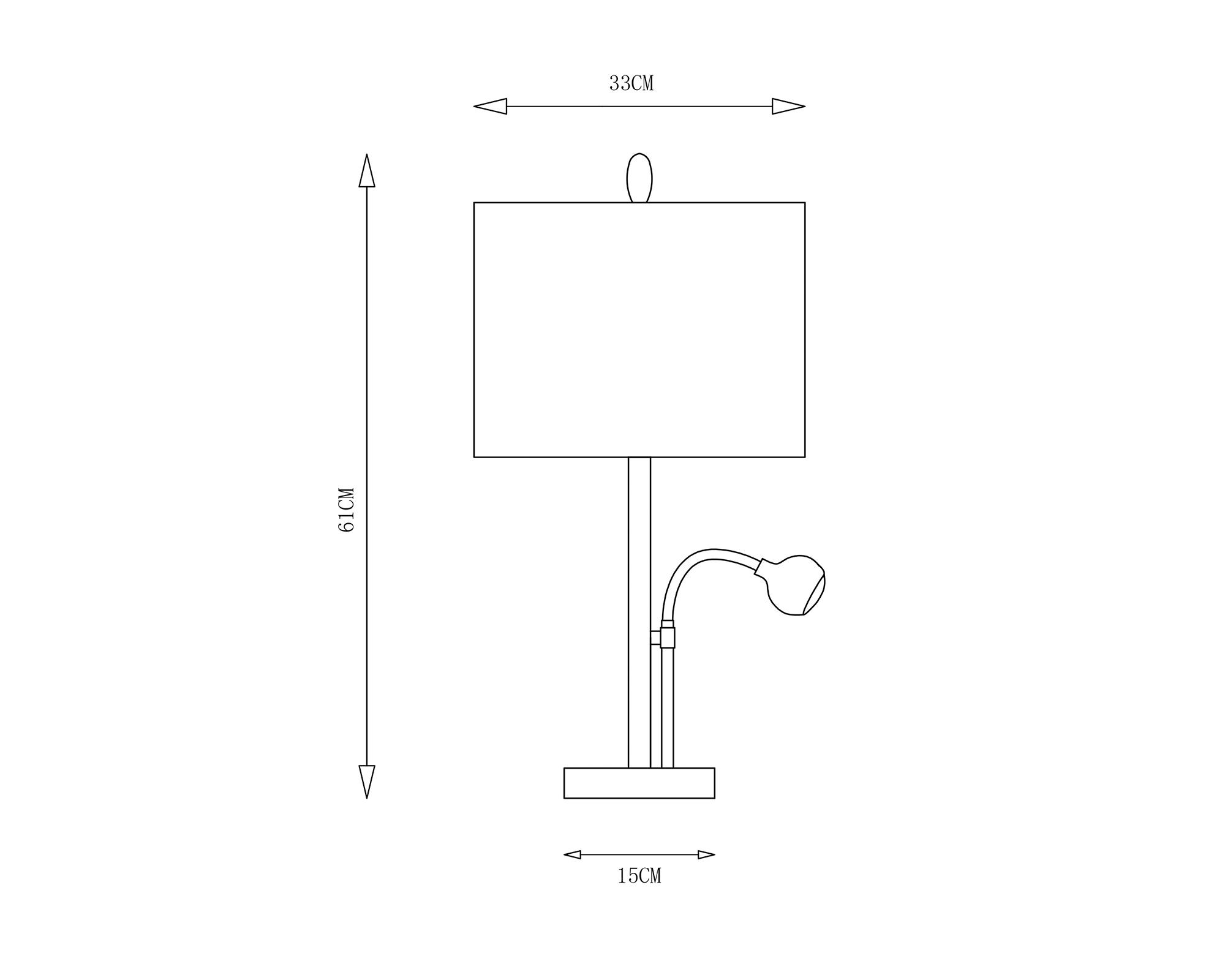 Lámpara sobremesa 2L E27 LED Baco-3