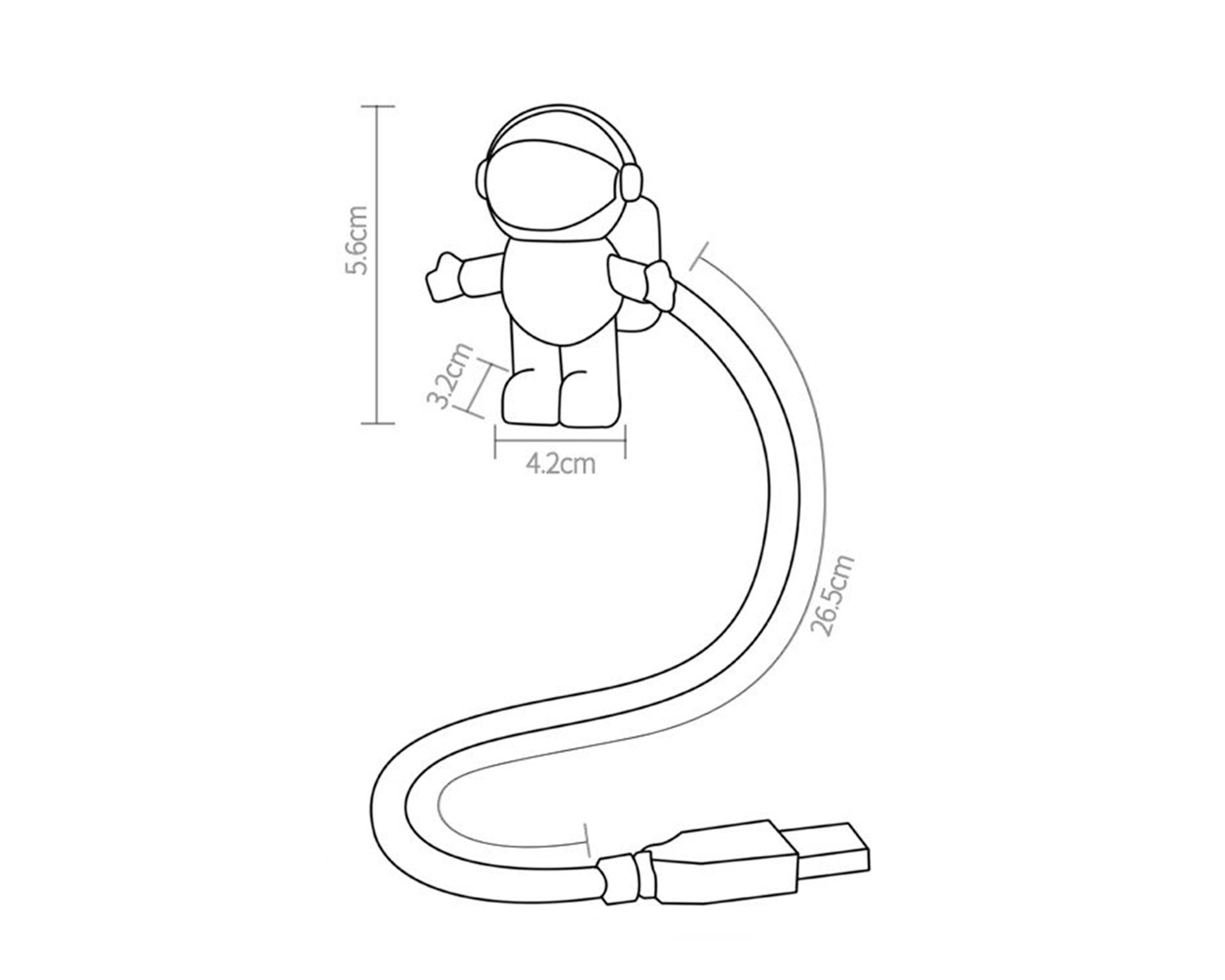 Lámpara de escritorio LED luz cálida Astronaut-3