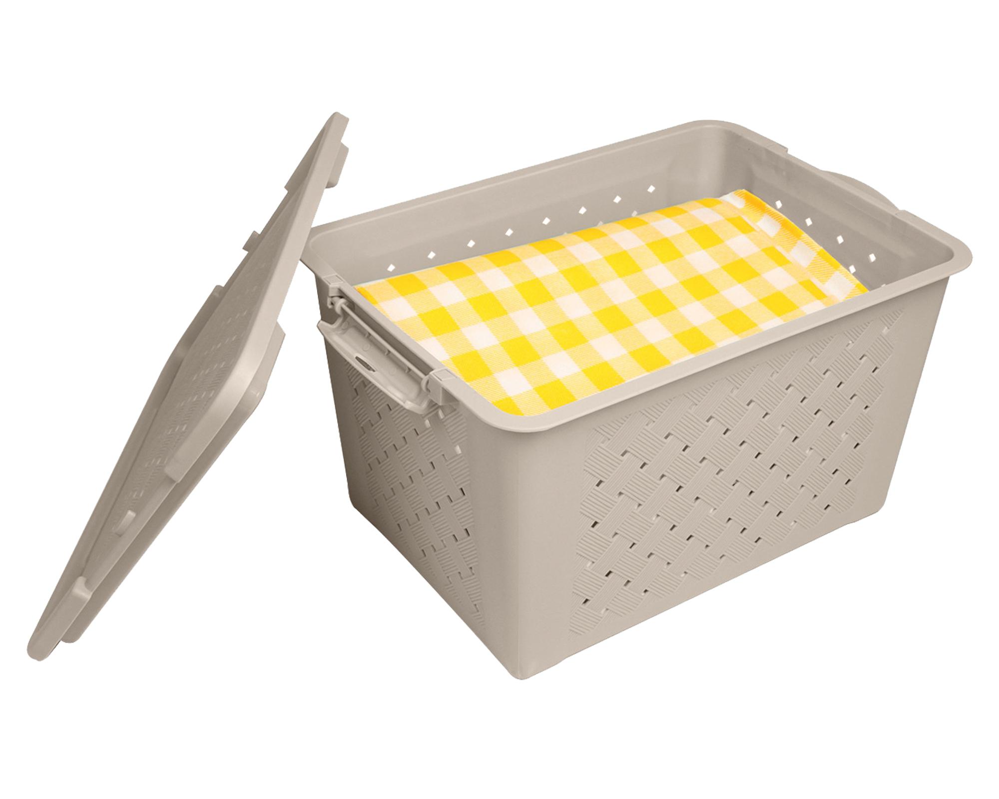 Caja organizadora Calada taupe 15 lt-1