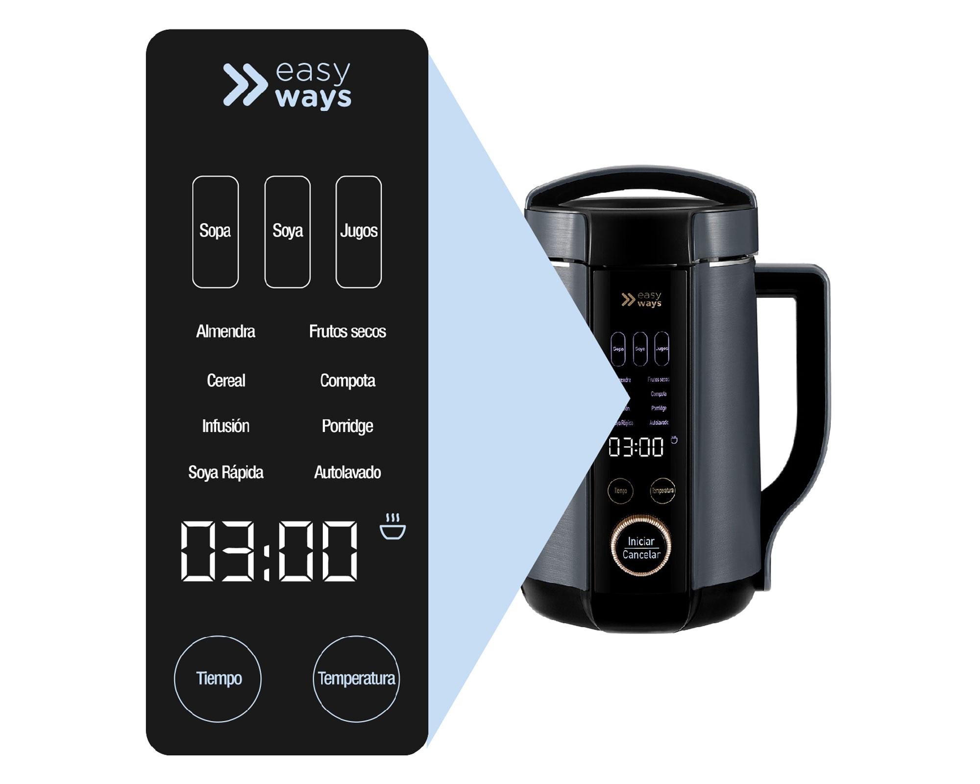 Prensadora de bebidas negro 1.3 lt-1