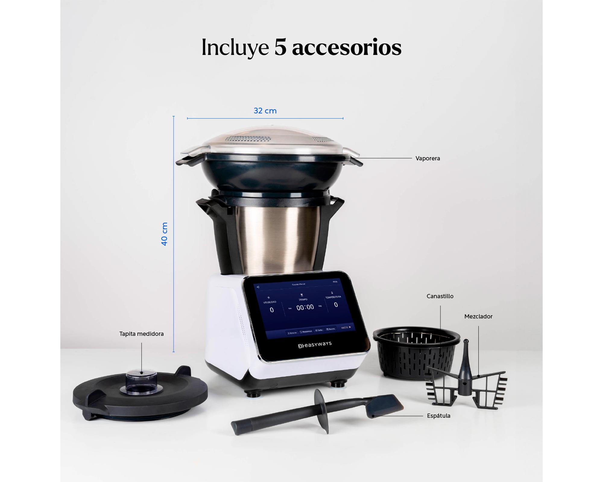 Robot de cocina 2000W 3 litros Kitchen Grand Connect-8