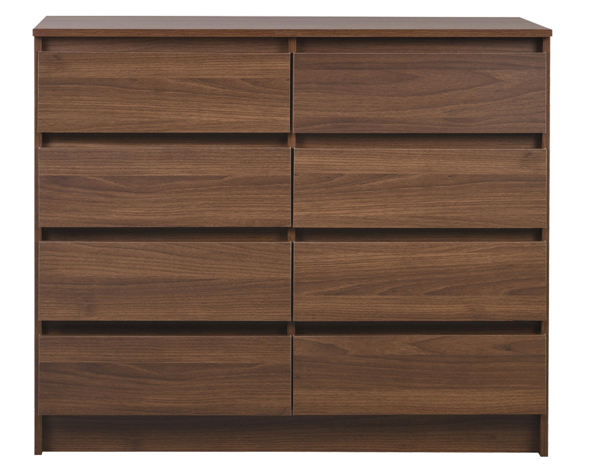 Cómoda austria 8 cajones nogal Cic-0