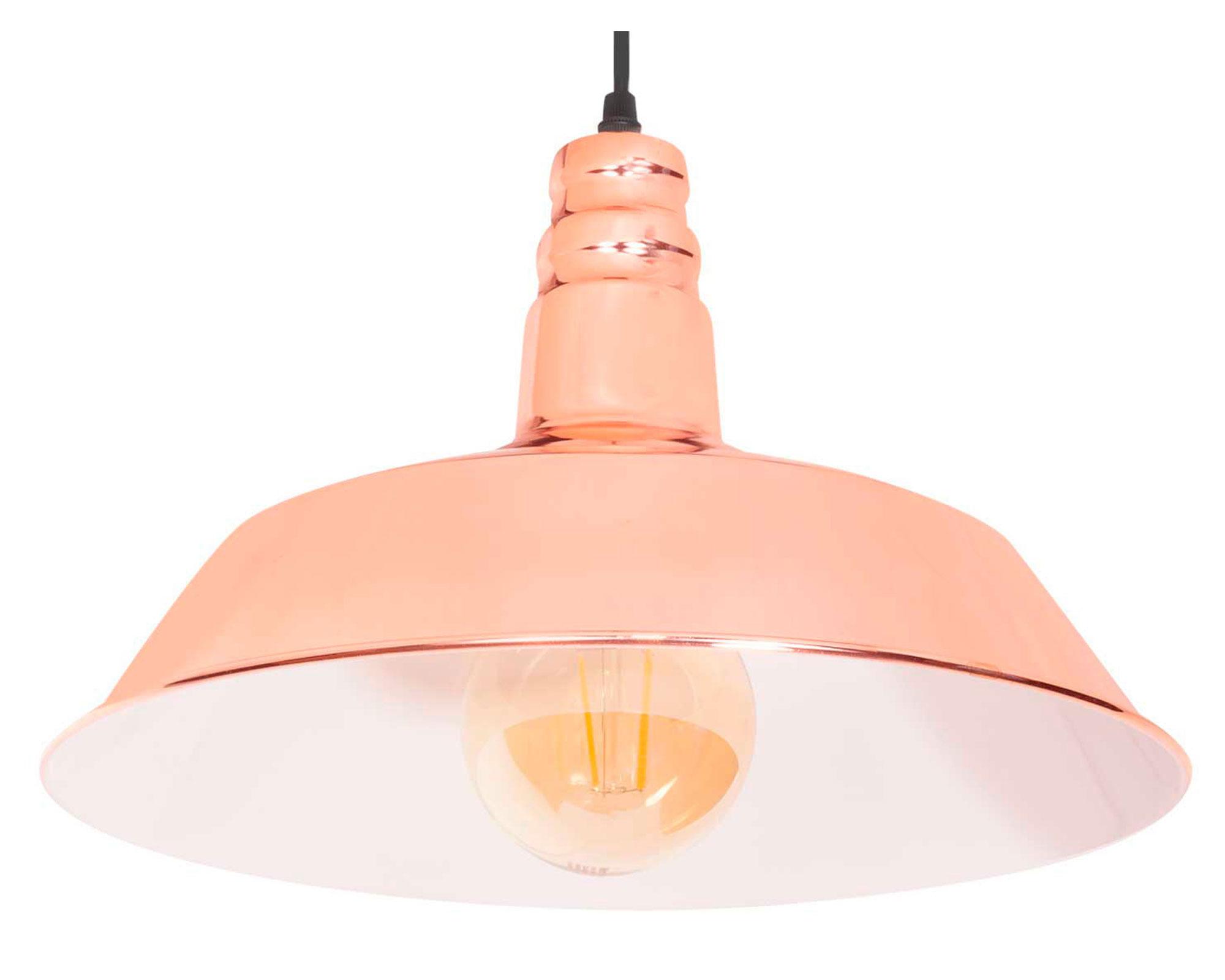 Lámpara colgante 40 W E27 luz cálida Isi golden rose-2