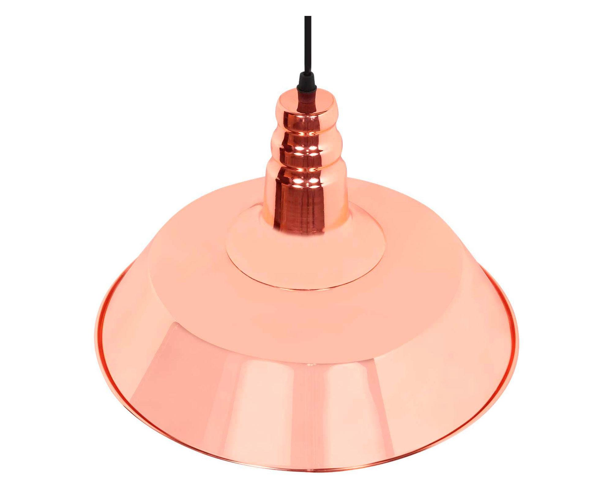 Lámpara colgante 40 W E27 luz cálida Isi golden rose-3