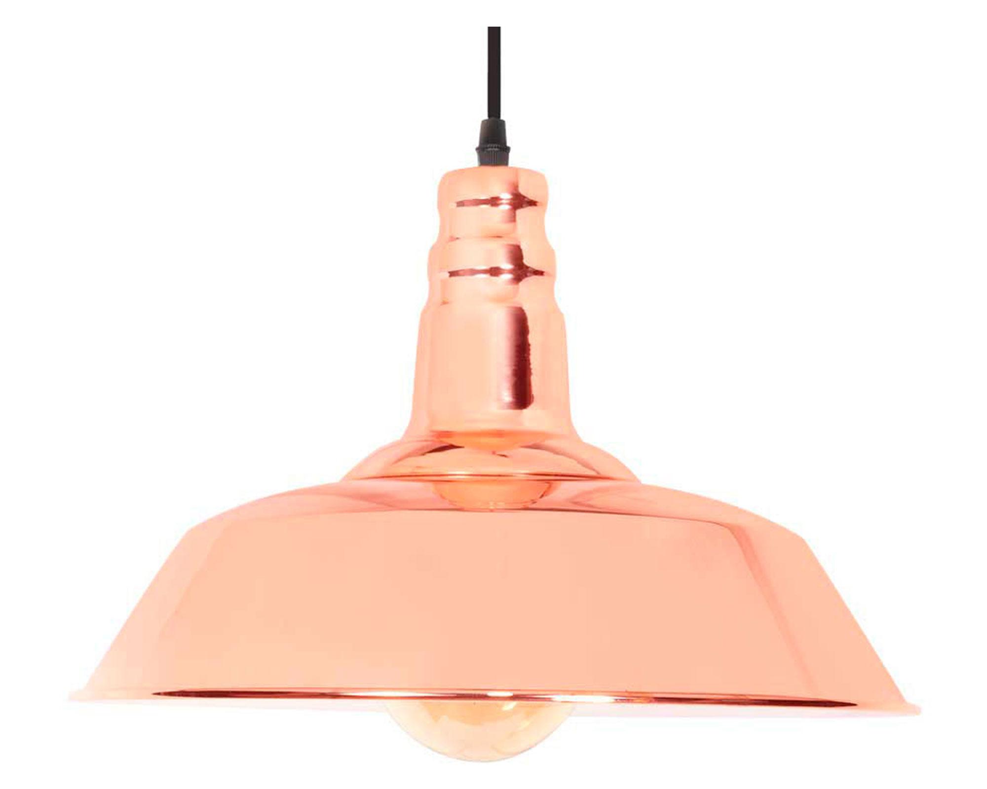 Lámpara colgante 40 W E27 luz cálida Isi golden rose-1