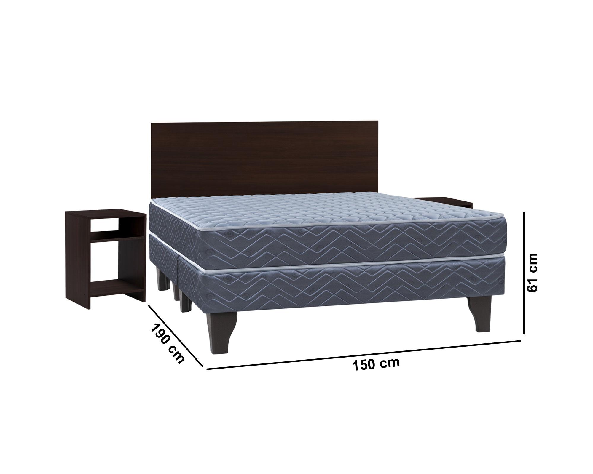Cama europea 2 plazas Aura base dividida + Set Cádiz Celta-4