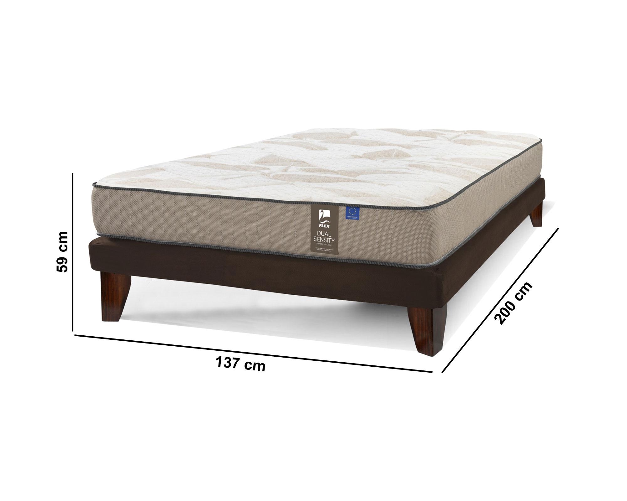 Cama Europea Full Dual Sensity Flex-6