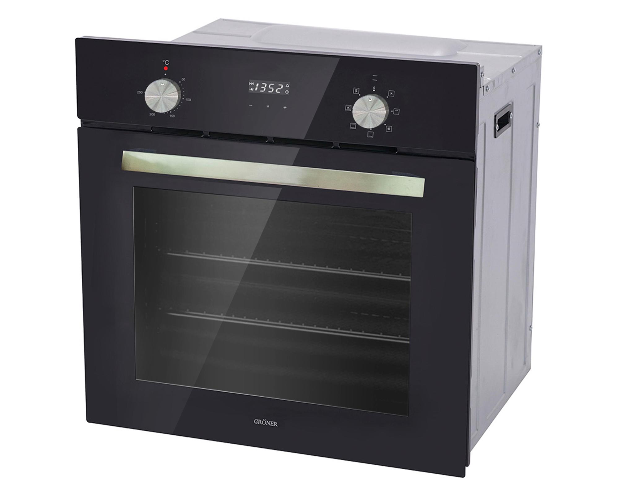 Horno eléctrico empotrable HH56NB Black 60 lt-1