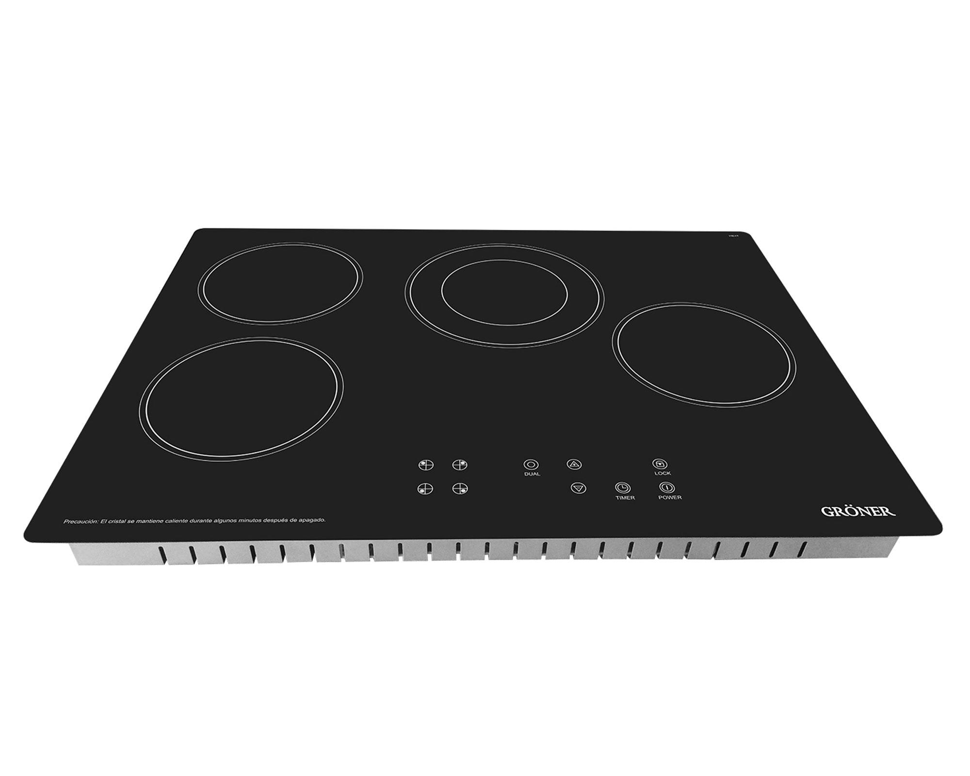 Encimera eléctrica 4 quemadores HE4TB Gröner-1