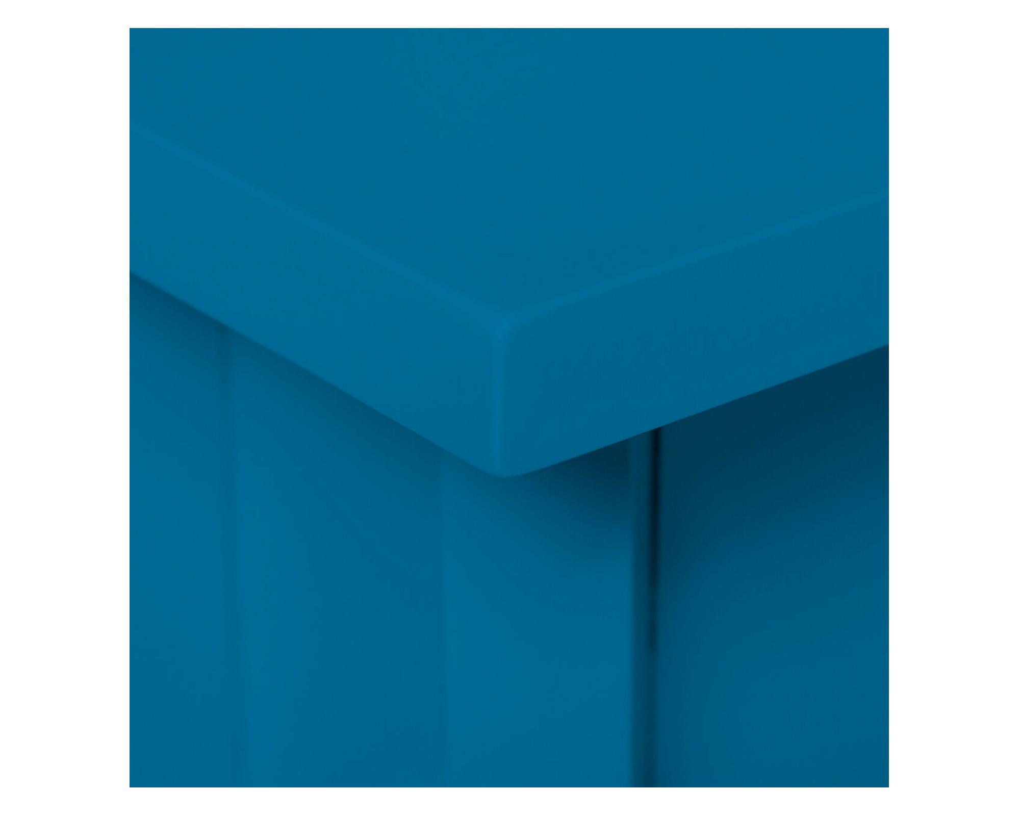 Velador Santa Lucia 1 cajón azul 60x38x38 cm-3