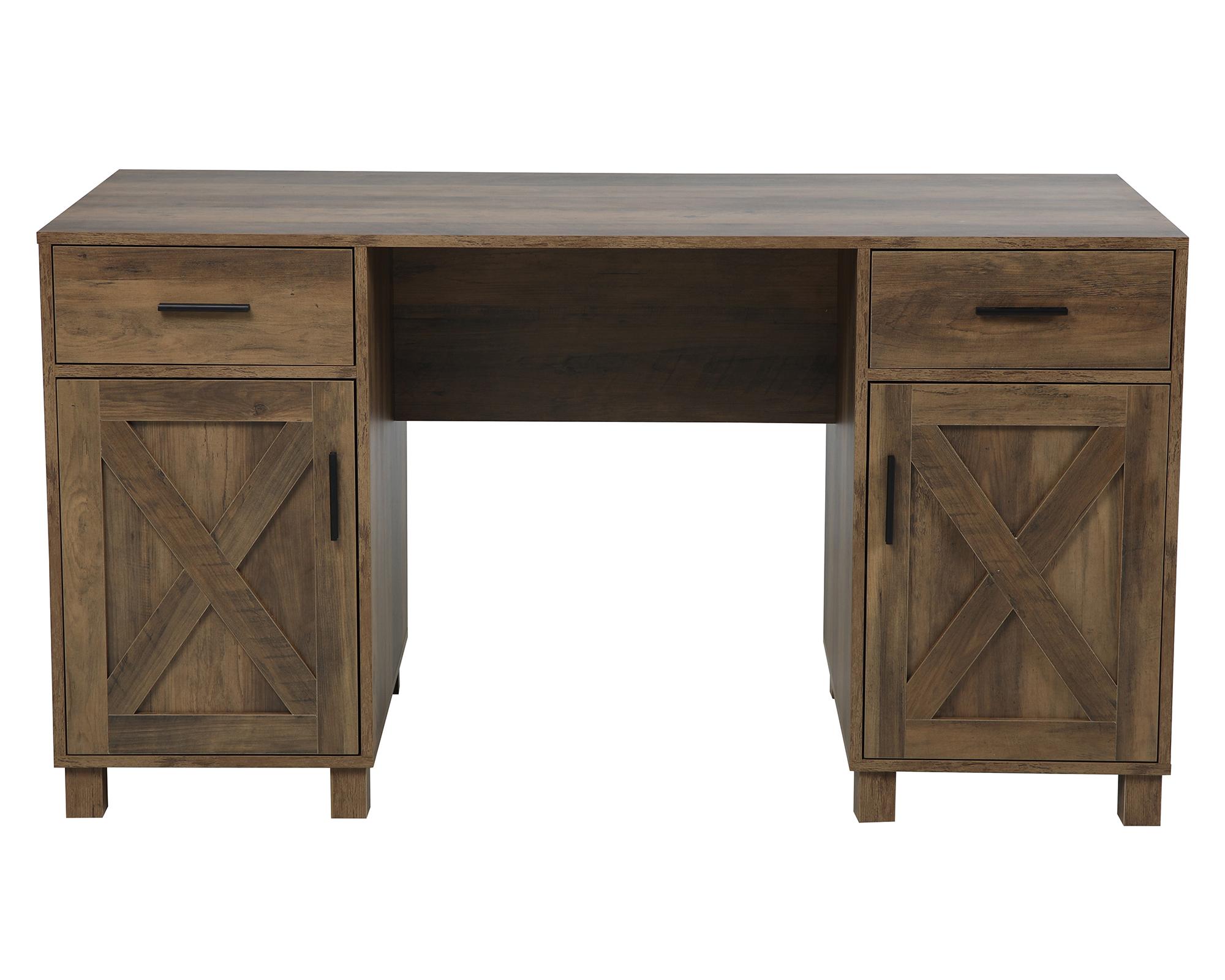 Escritorio 2 puertas 2 cajones Astor rustico-0