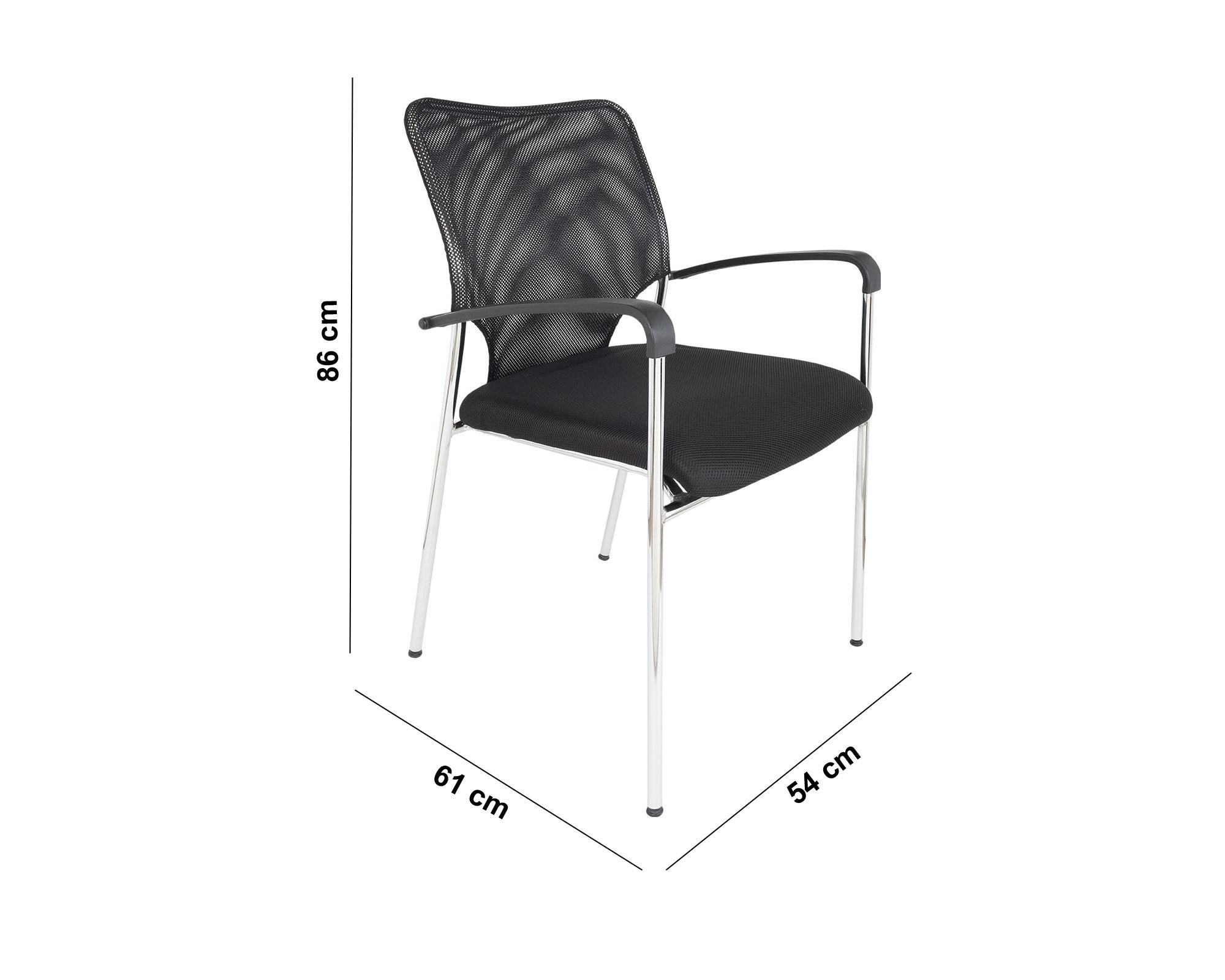 Silla visita Strong Malla Form Office-3