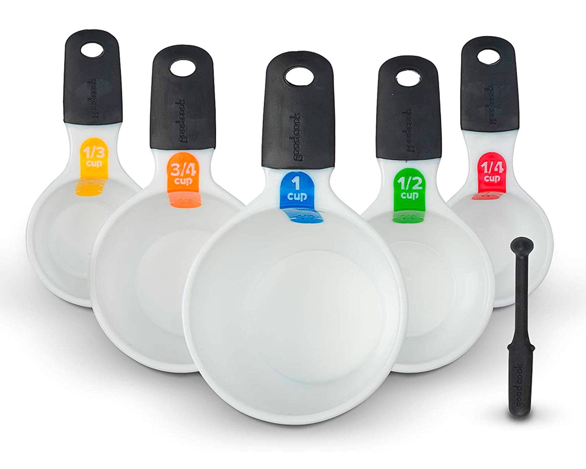 Tazas medidoras Touch blanco 5 piezas Goodcook-1