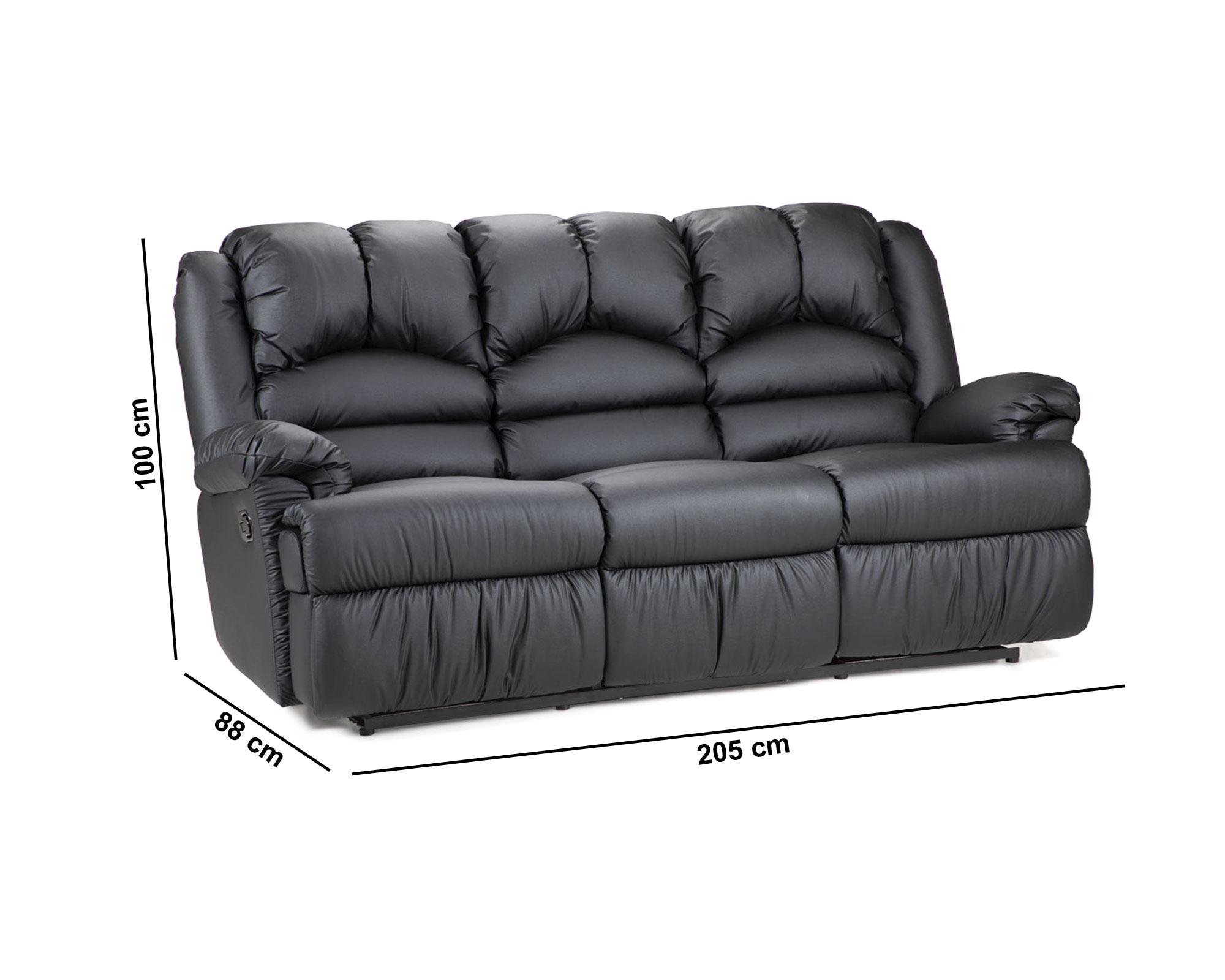 Sofá Jarrie PU negro Rosen-6