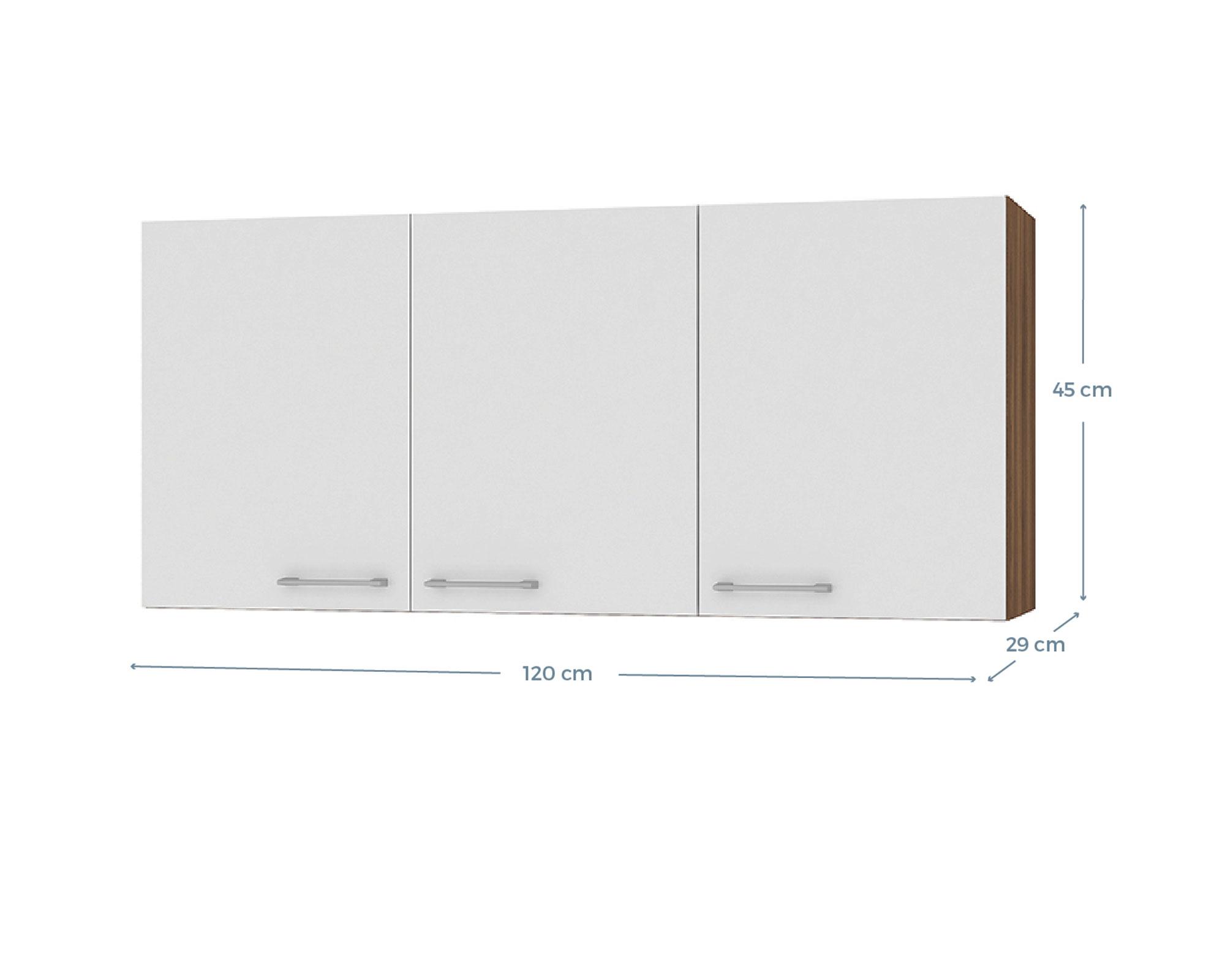 Mueble aéreo 3 puertas Shin blanco-4