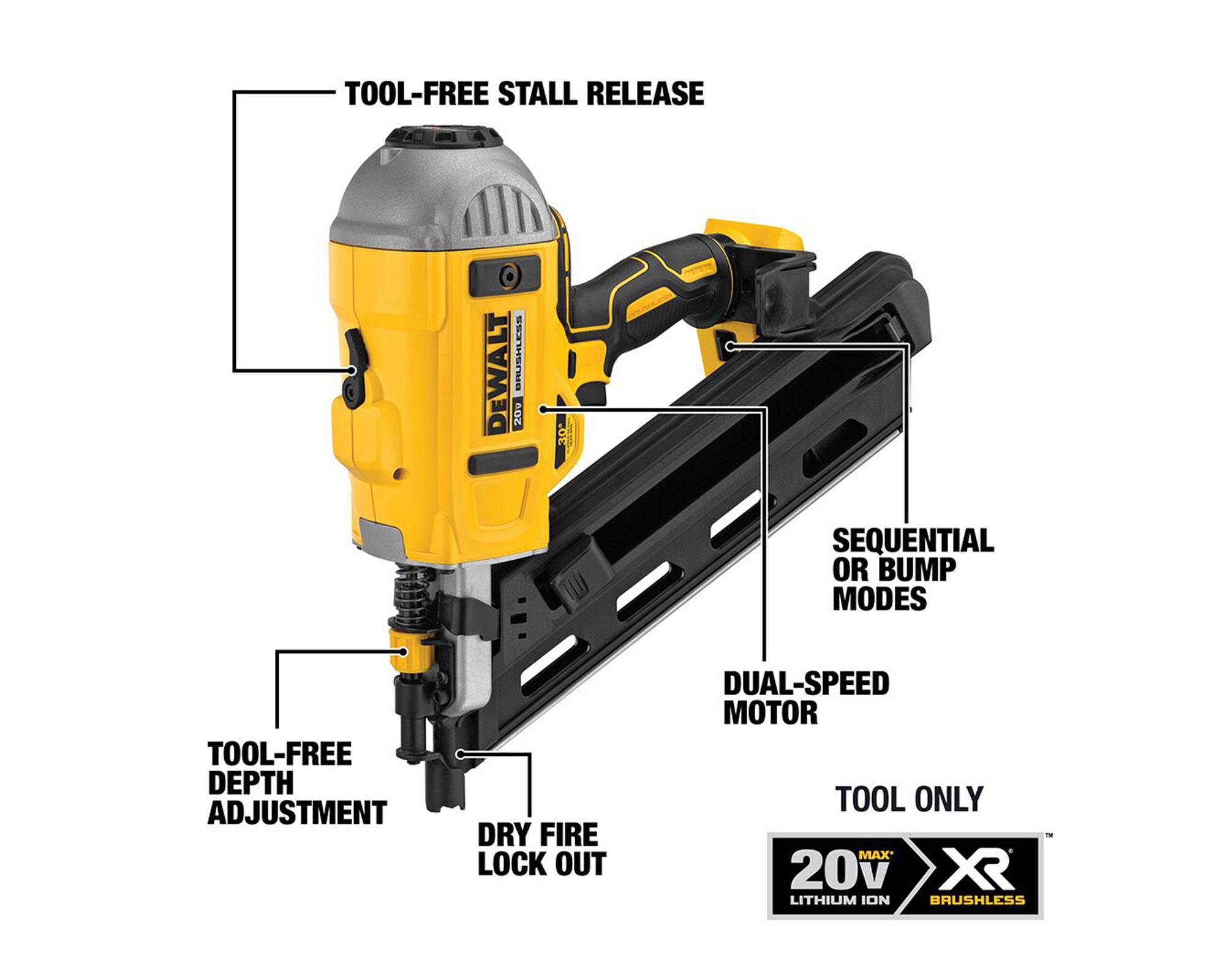 Clavadora 20V DCN692B sin batería Dewalt-1