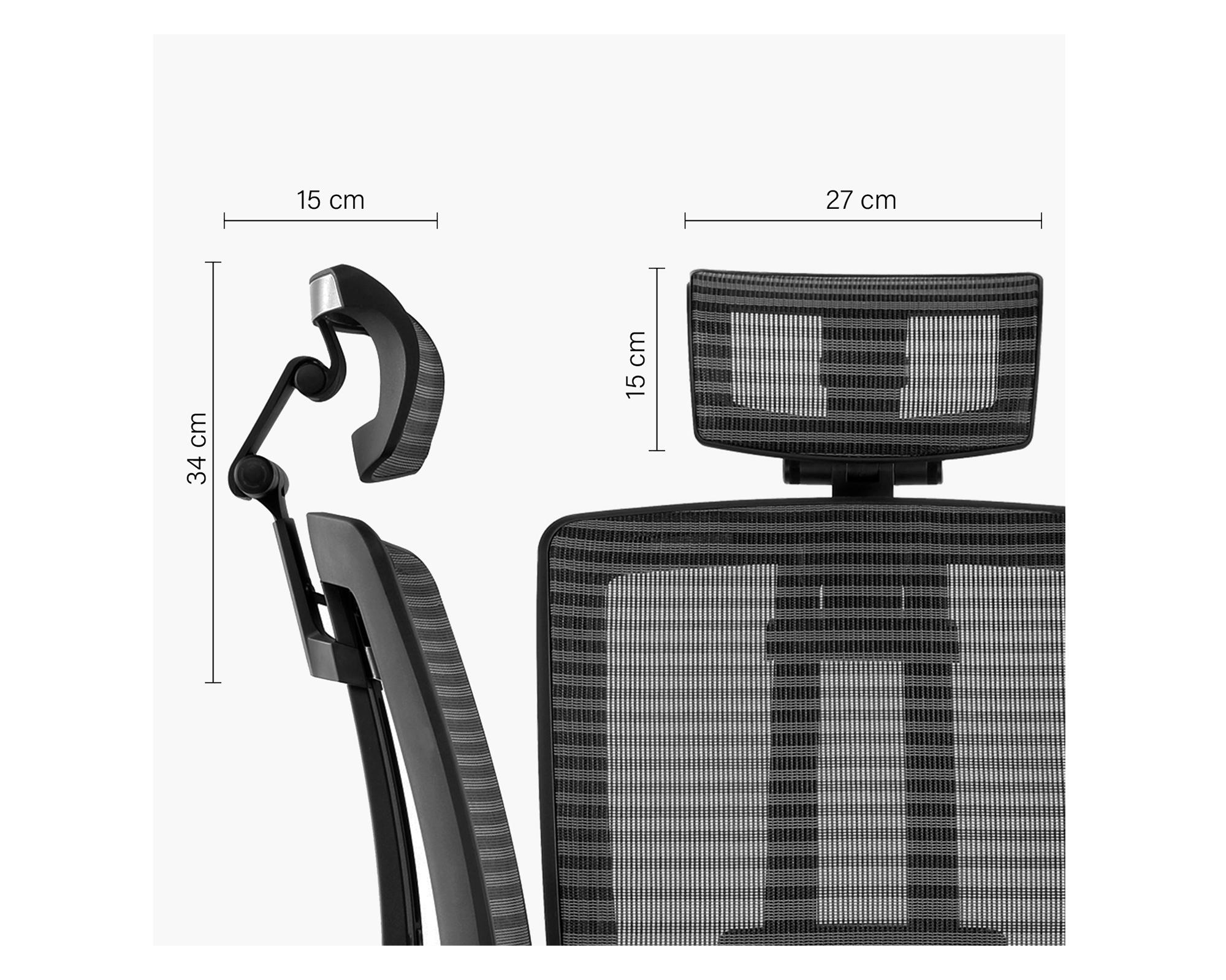 Cabecero para silla Air negro-4