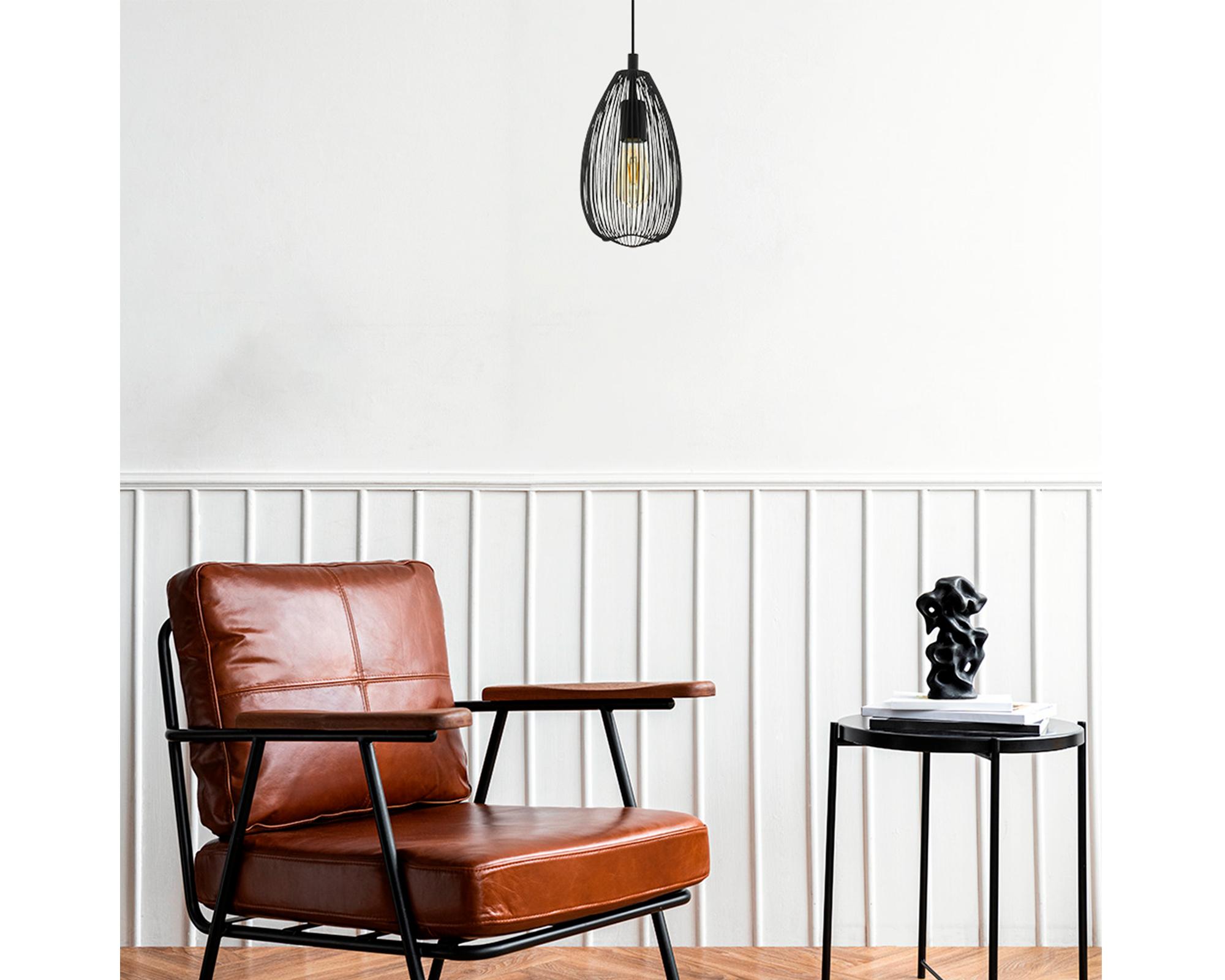 Lámpara colgar 1L E27 Clevedon-1