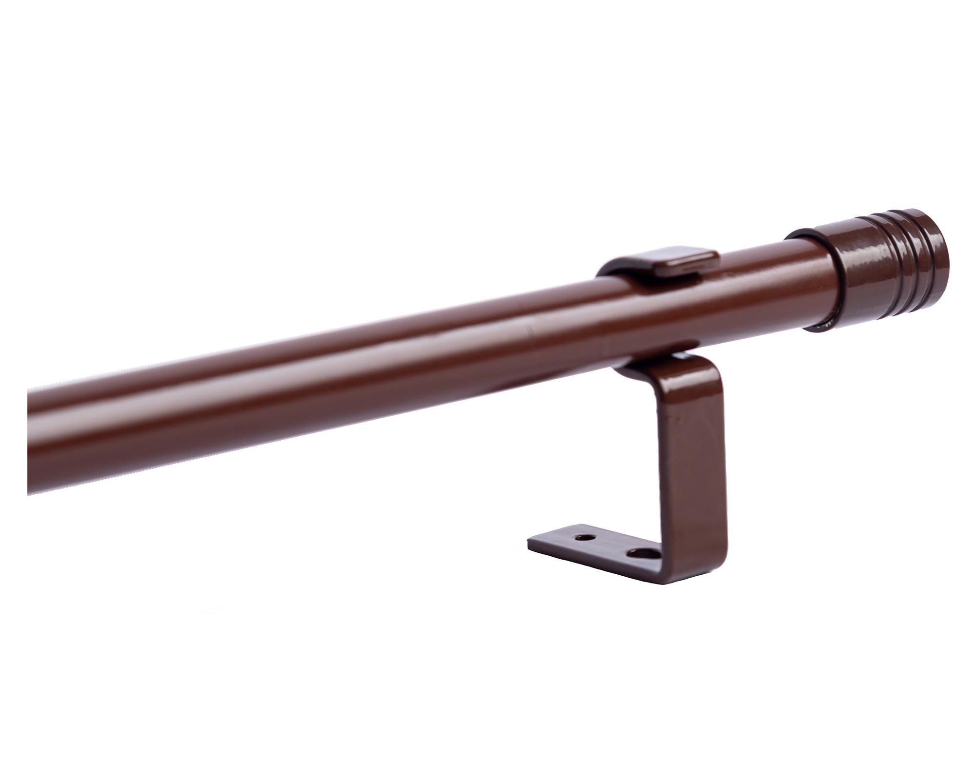 Soporte de cortinas Innova andino metal 21 mm chocolate-1