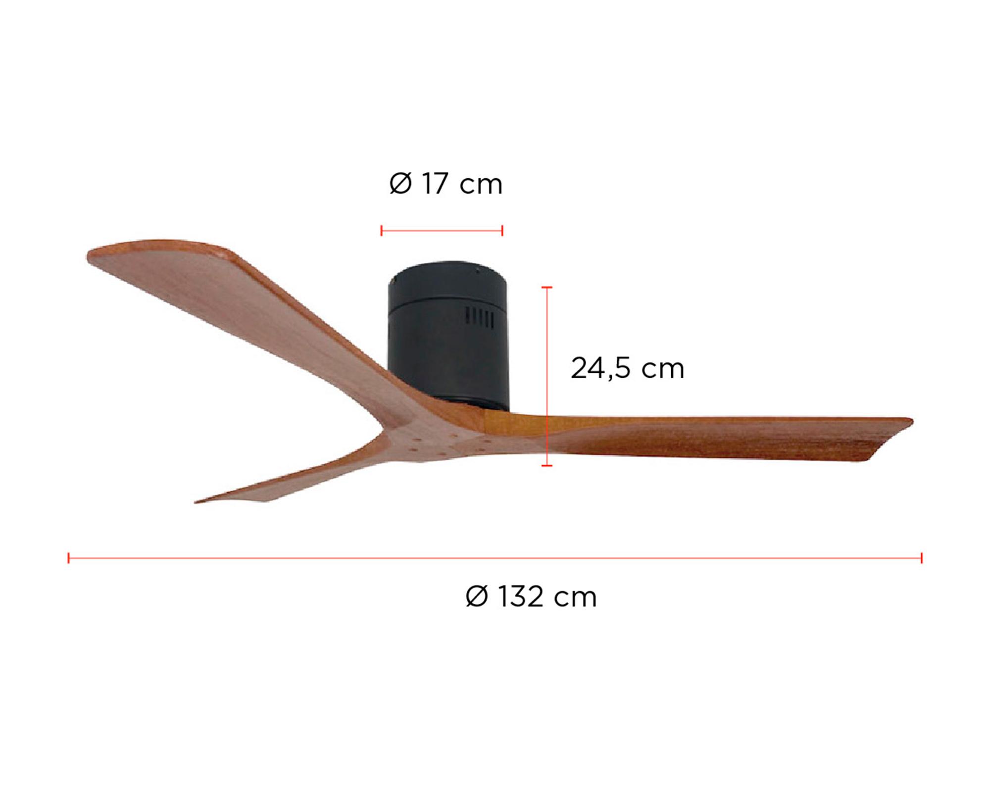 Ventilador de techo Boston 35W nogal-4