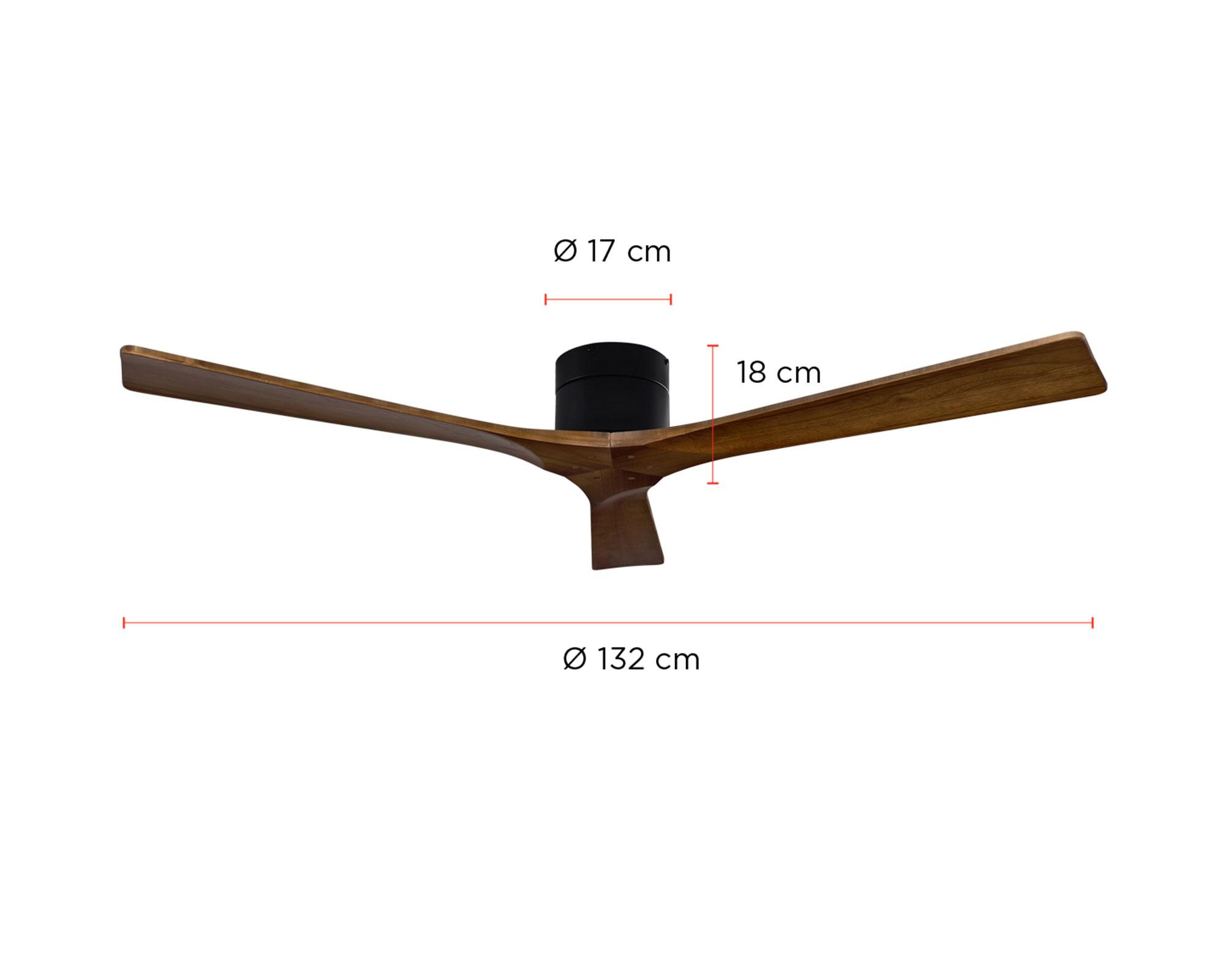 Ventilador techo Boston 38W nogal-4