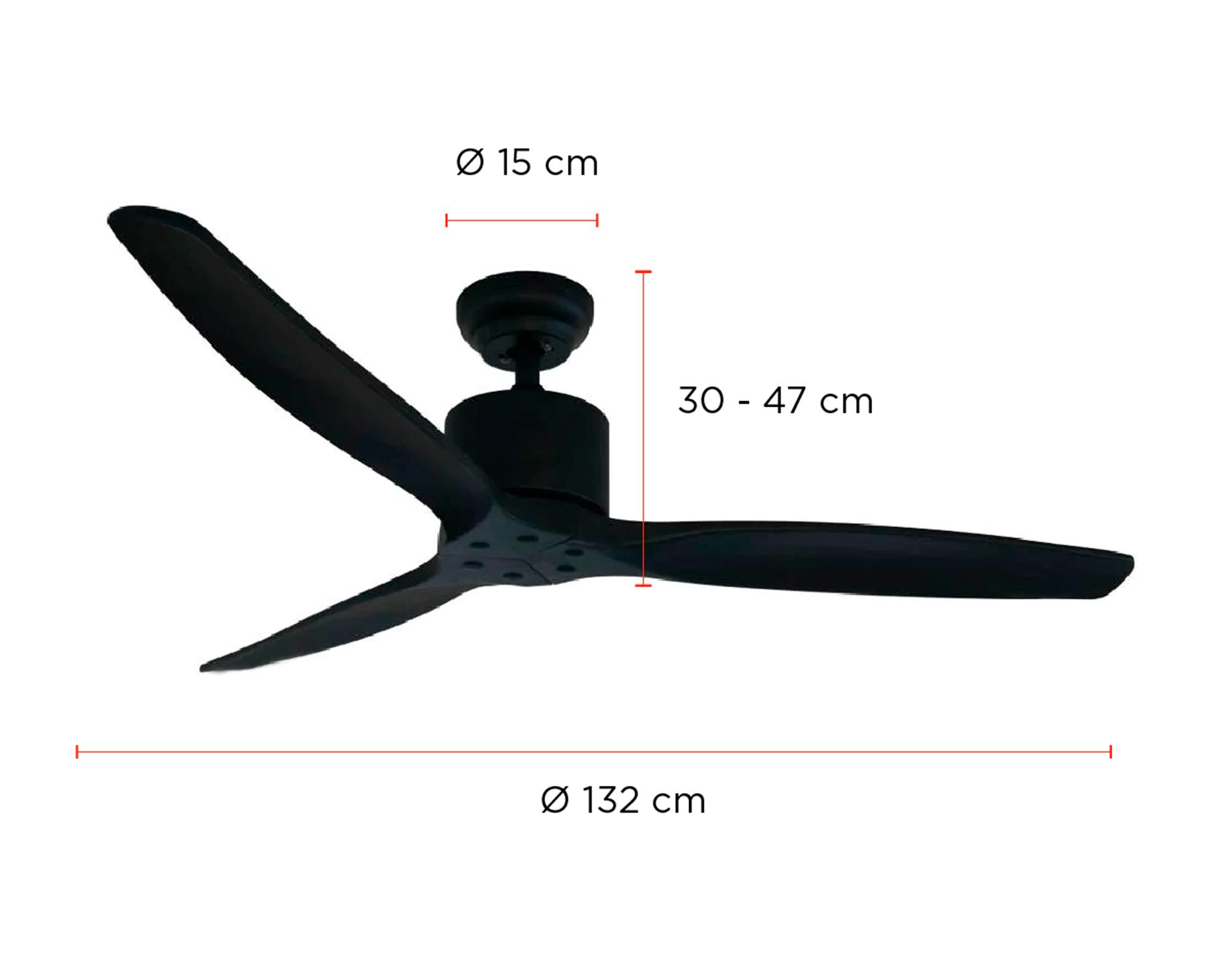 Ventilador de techo Aviador 35W negro-3