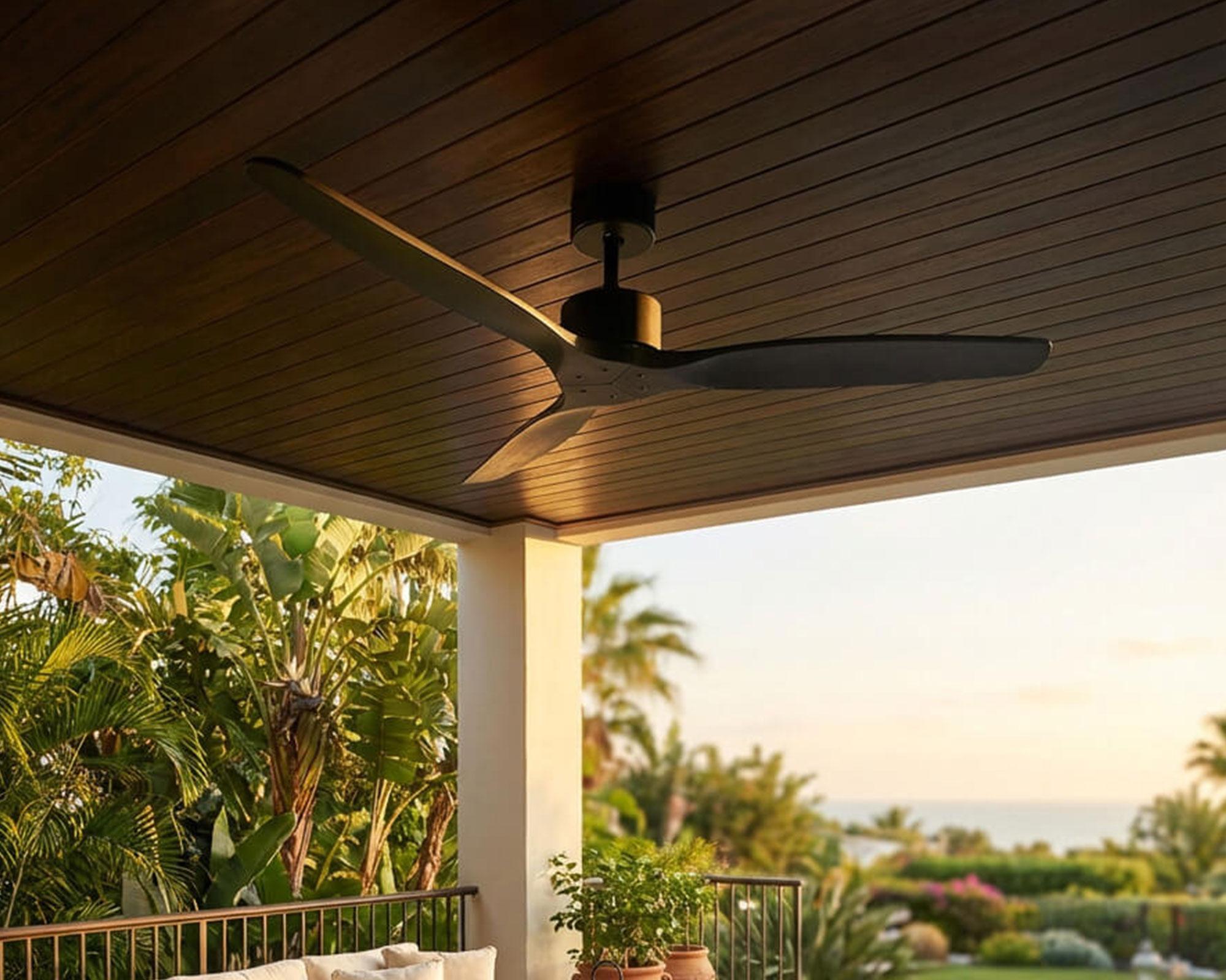 Ventilador de techo Aviador 52'' ajustable negro 38 W-4