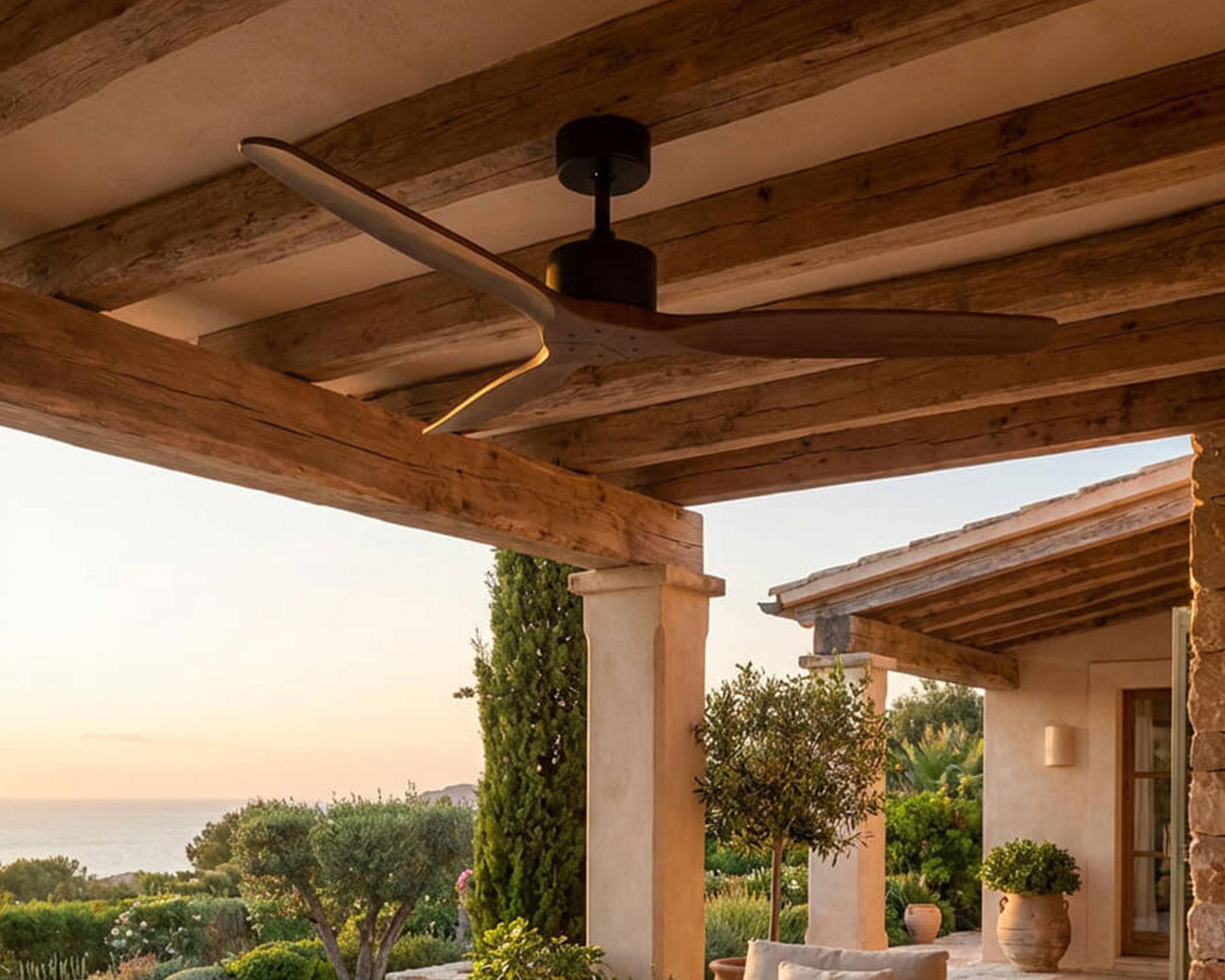 Ventilador techo Aviador 38W café-2