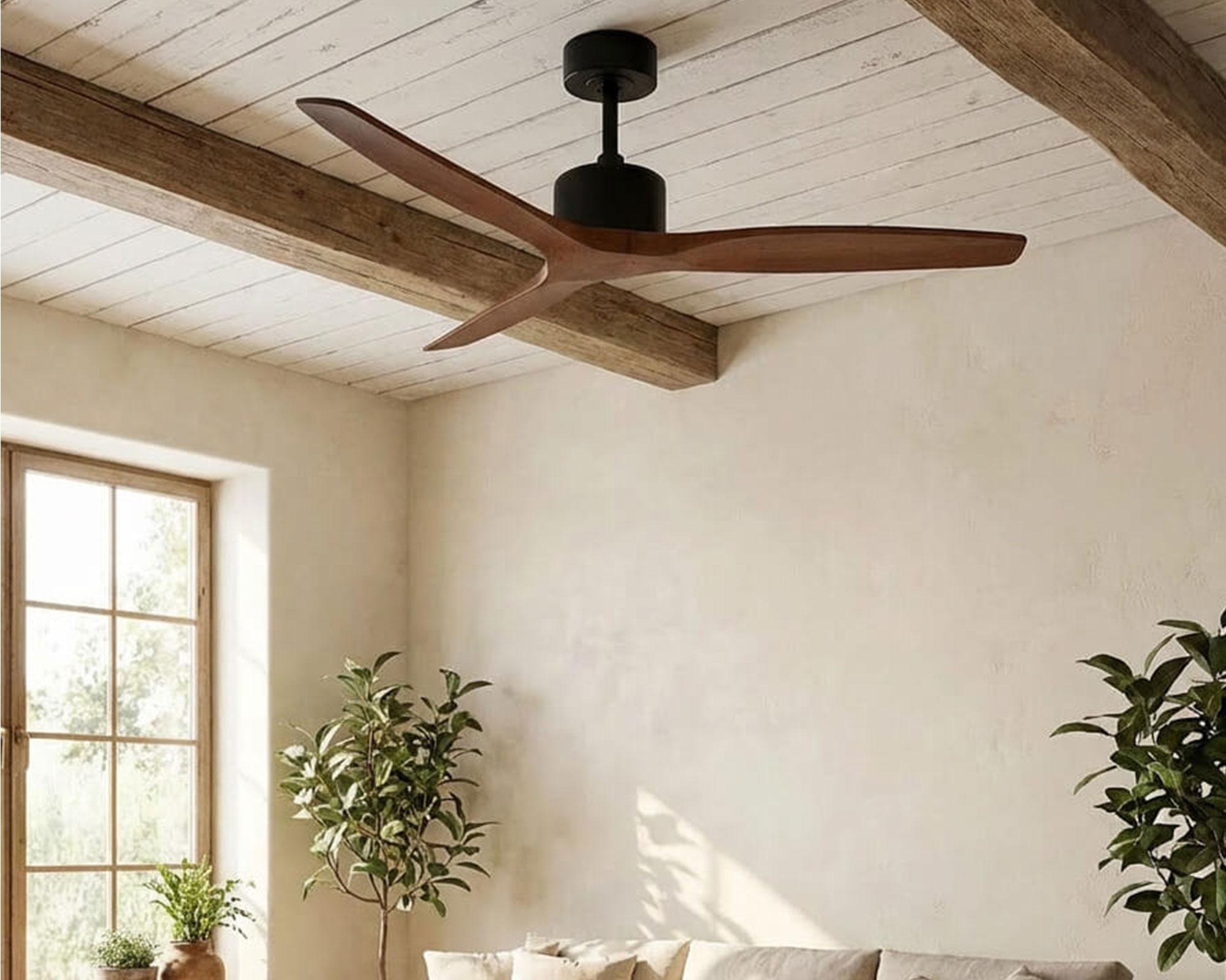 Ventilador techo Aviador 38W café-3