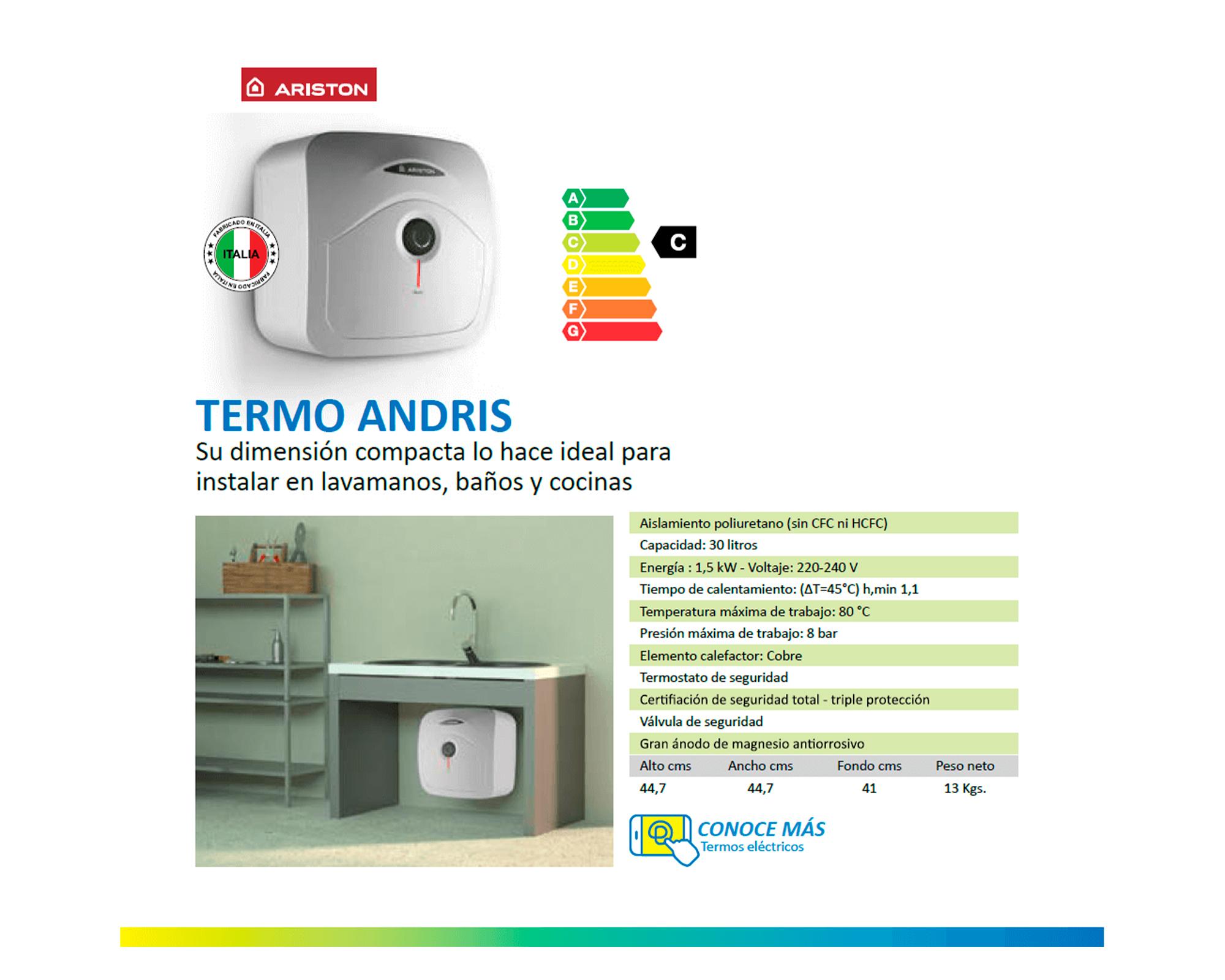 Termo eléctrico Andris R 30 PL 30 lt-4
