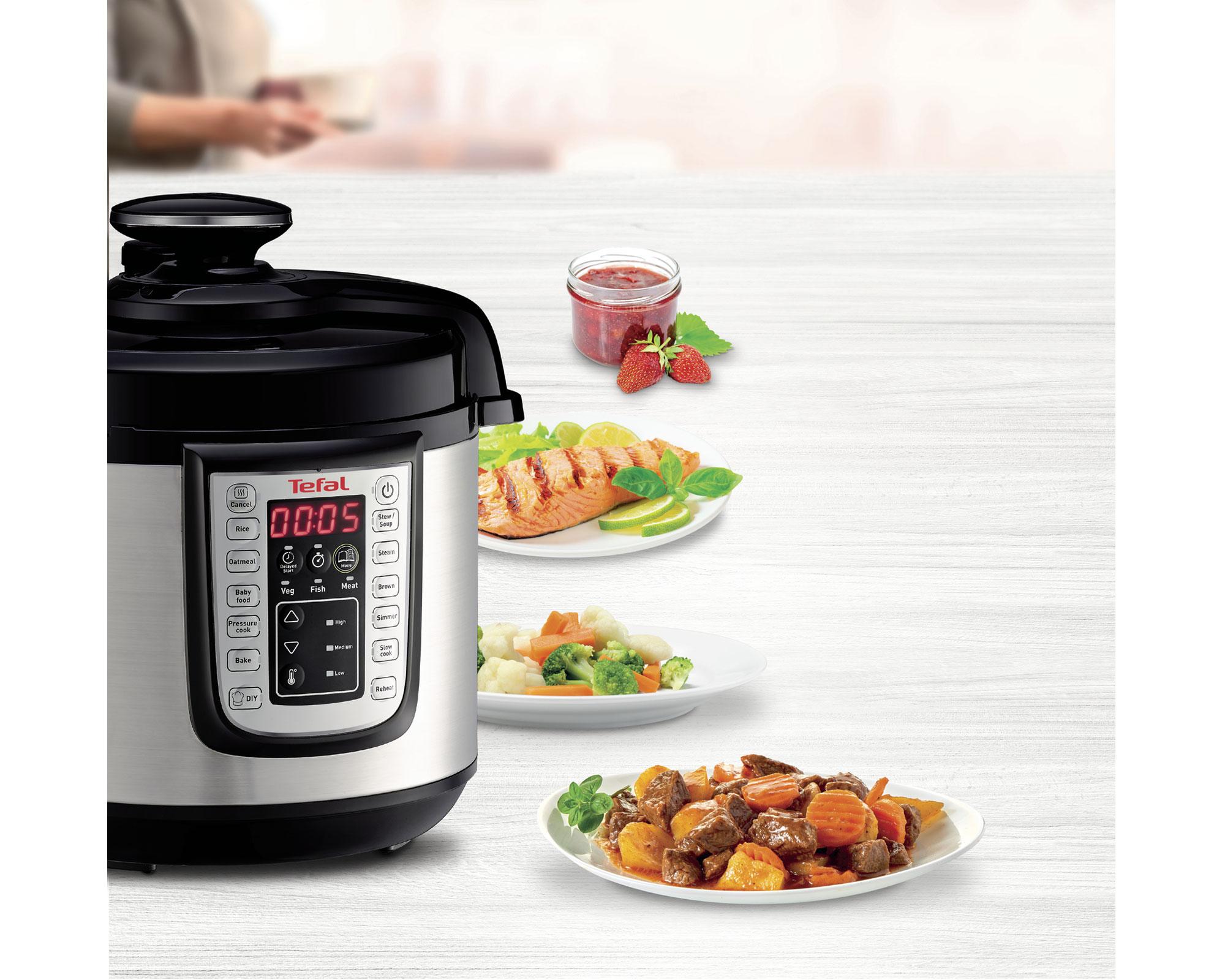 Olla a presión eléctrica programable 6 litros Tefal-2