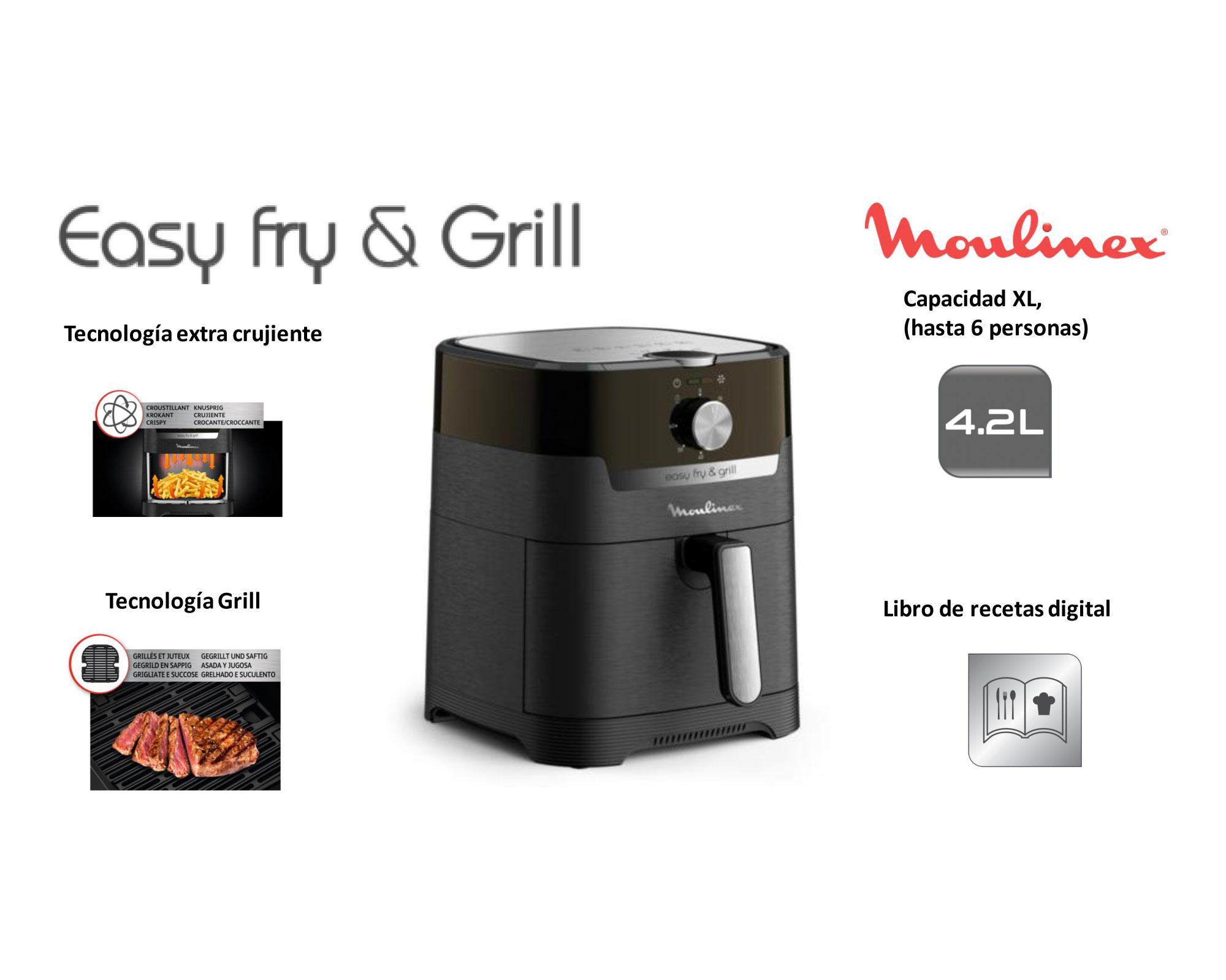 Freidora Easy Fry Grill mecánica 4.2 litros Moulinex-6