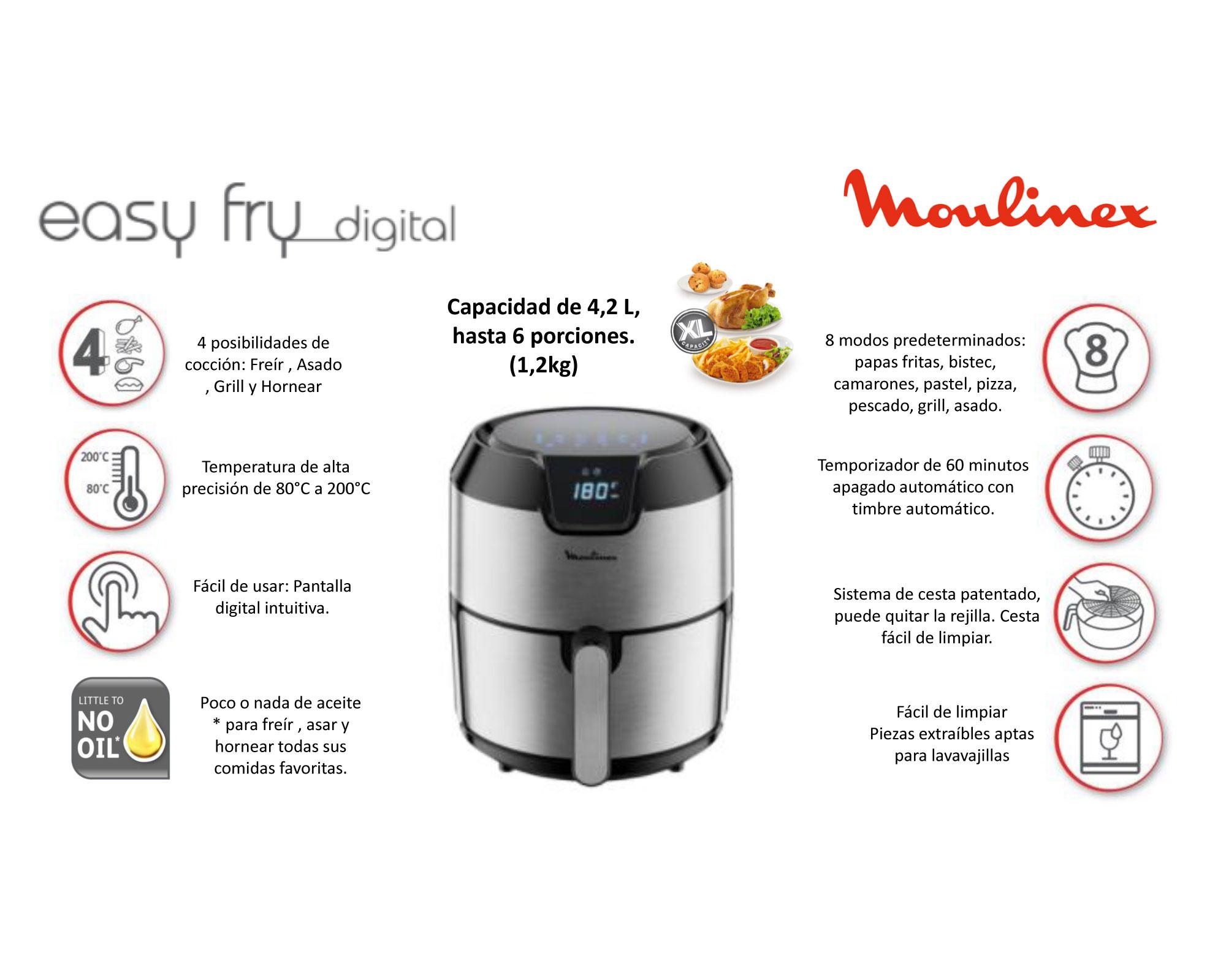 Freidora de Aire Easy Fry 4.2 litros Moulinex-5